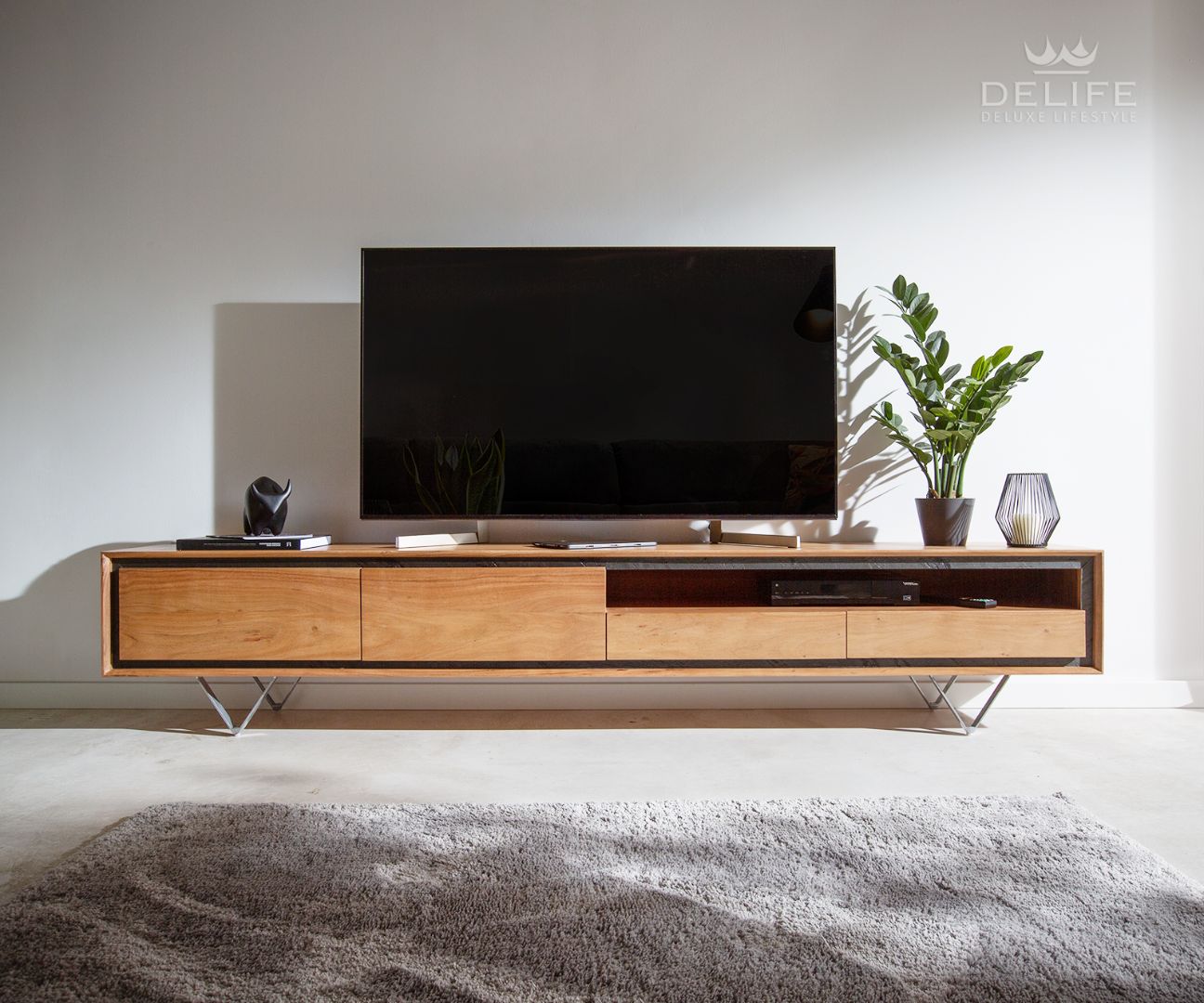 Predalnik Stonegrace 240 cm, Material: Akacija