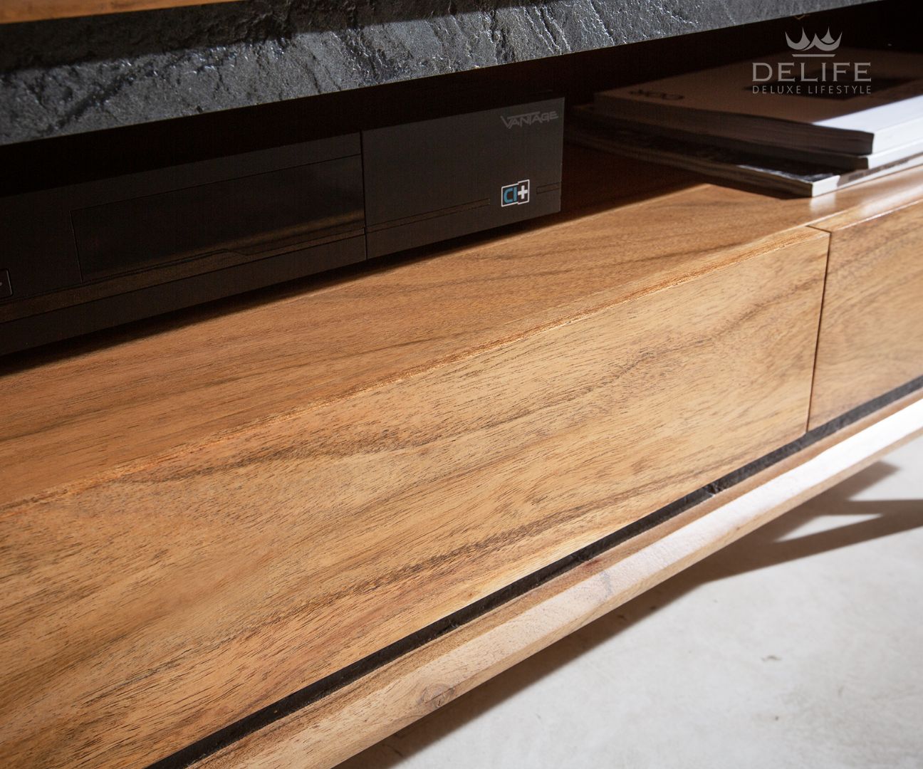 Predalnik Stonegrace 240 cm, Material: Akacija