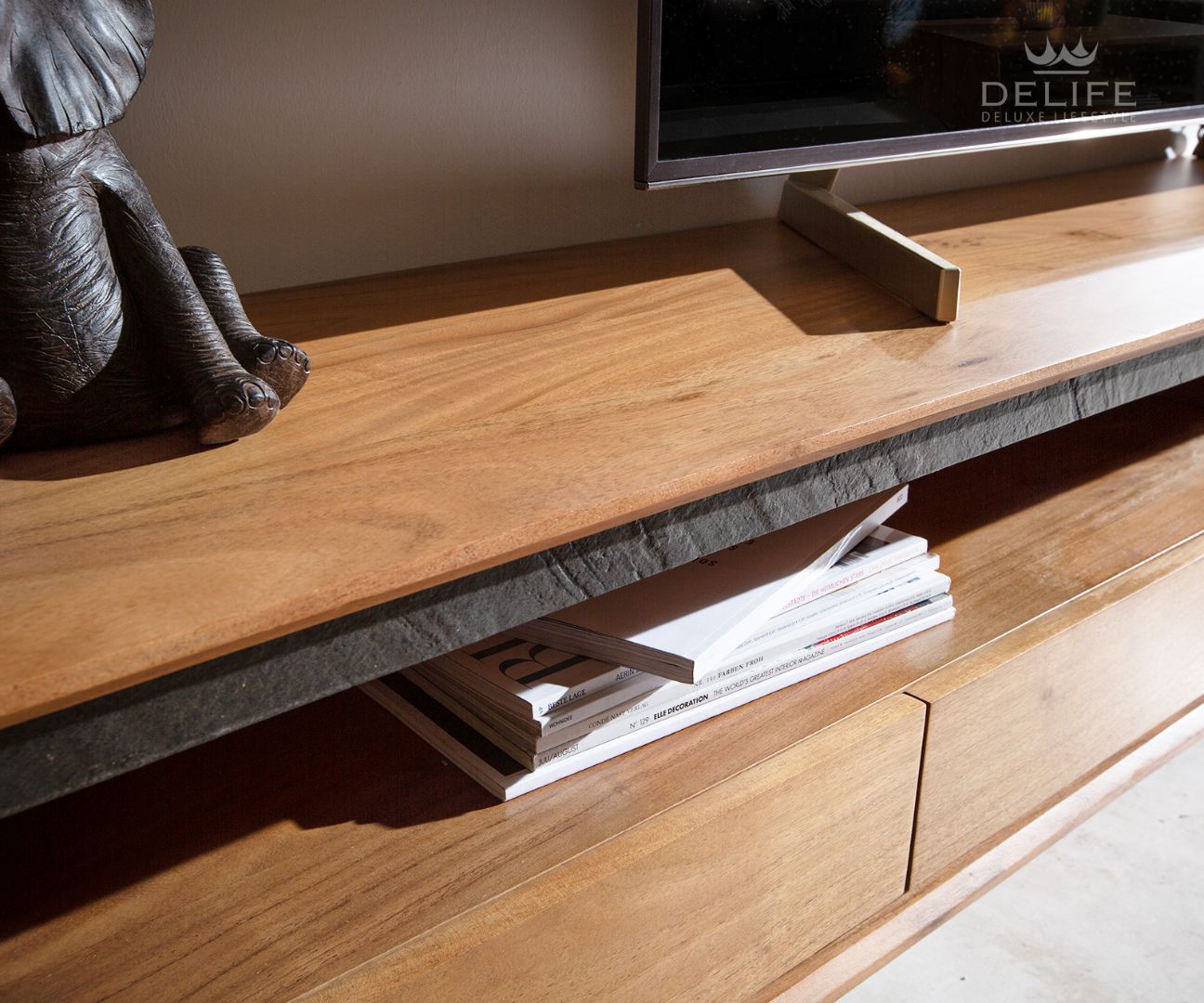 Predalnik Stonegrace 240 cm, Material: Akacija