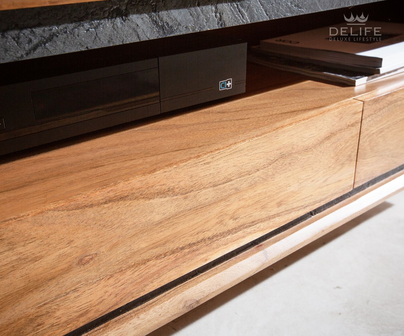 Predalnik Stonegrace 240 cm, Material: Akacija