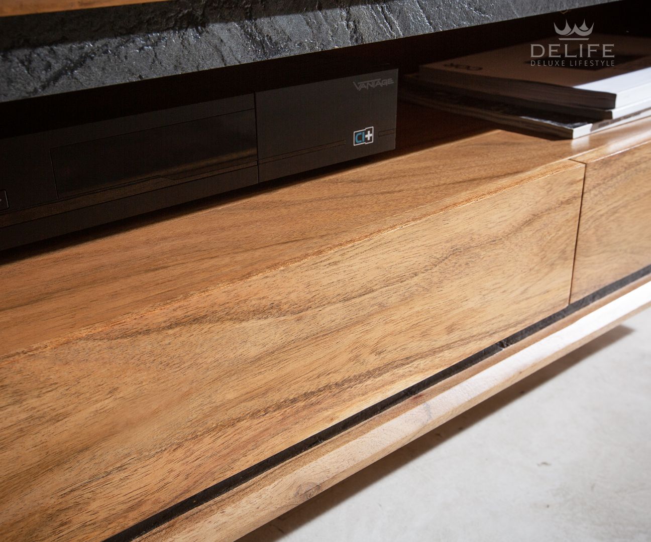 Predalnik Stonegrace 240 cm, Material: Akacija