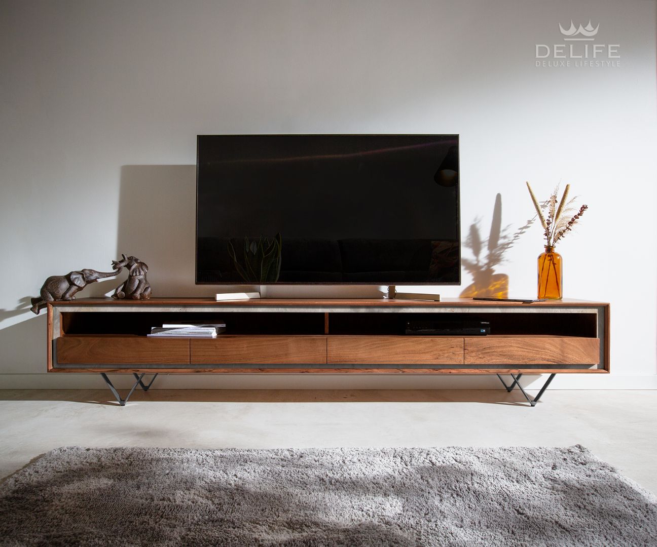 Predalnik Stonegrace 240 cm, Material: Akacija