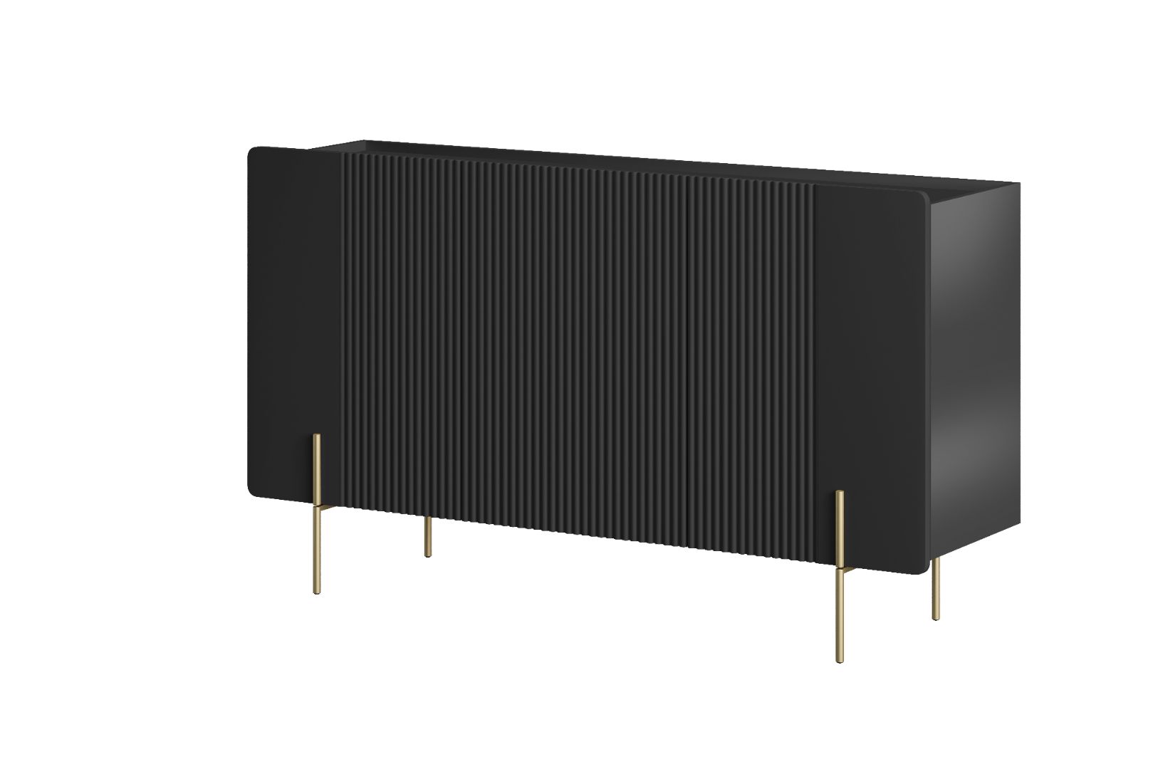 Komoda Malmi 150 cm, 3 vrata in 3 police, material: MDF