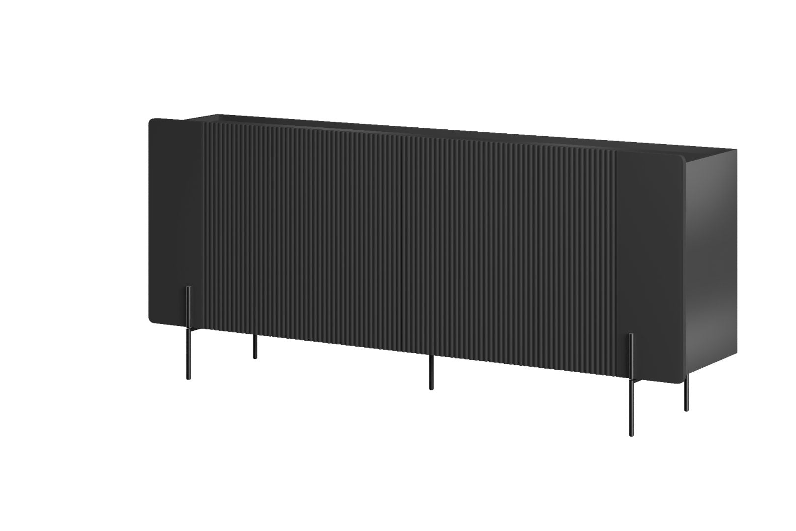 Komoda Malmi 200 cm, 4 vrata in 4 police, material: MDF