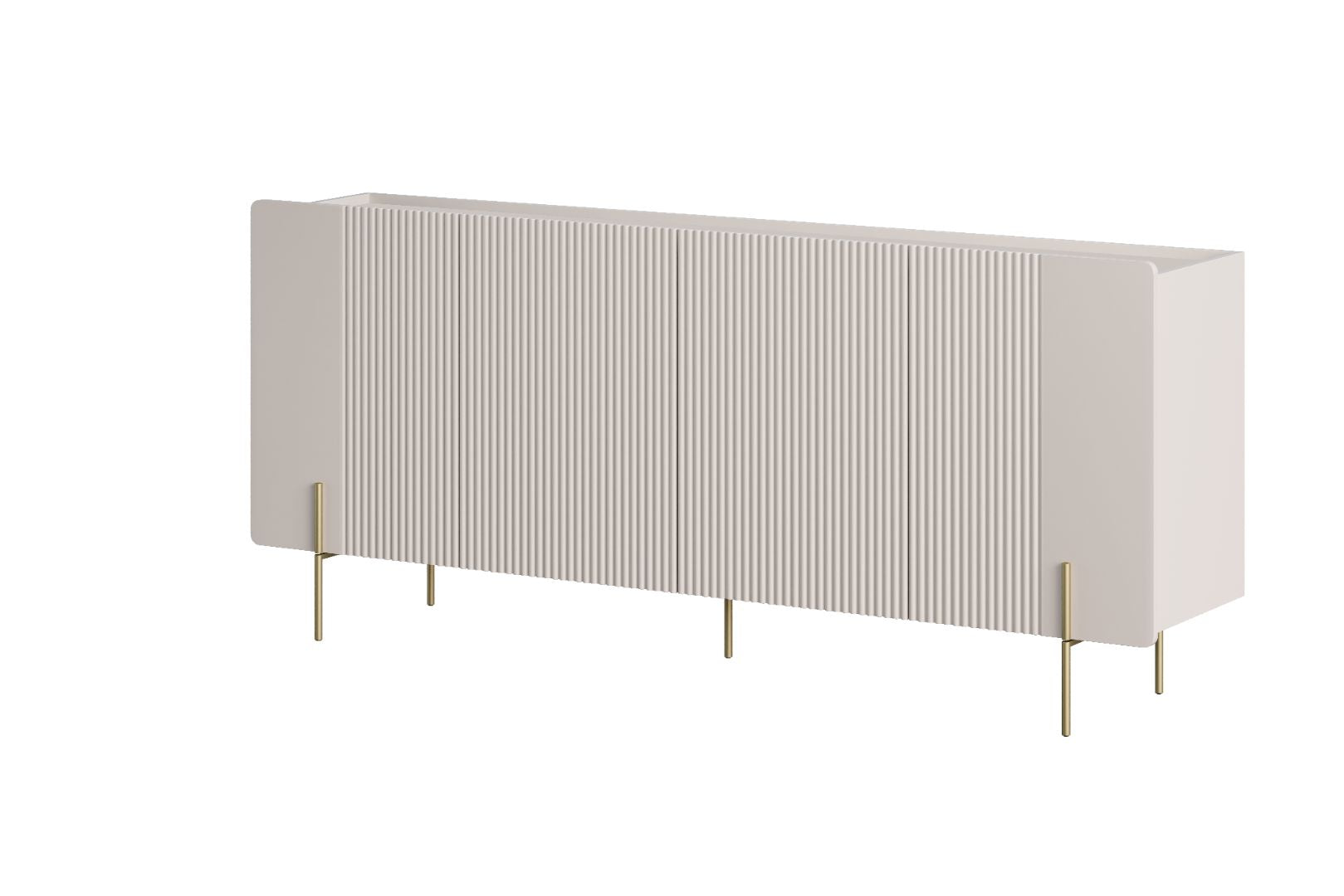 Komoda Malmi 200 cm, 4 vrata in 4 police, material: MDF