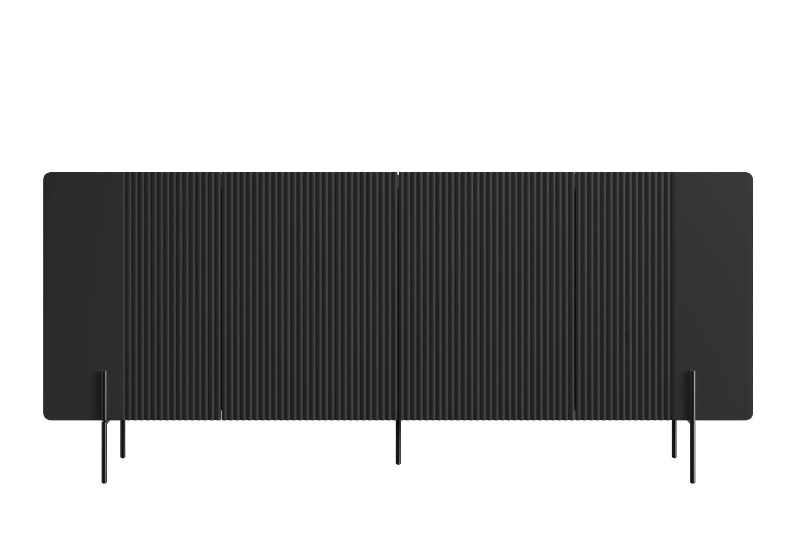 Komoda Malmi 200 cm, 4 vrata in 4 police, material: MDF