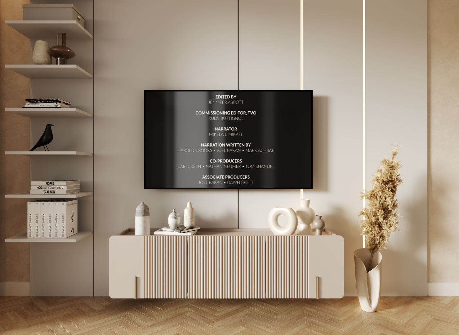 TV komoda Malmi 150cm, 2 vrata in 1 predal, material: MDF