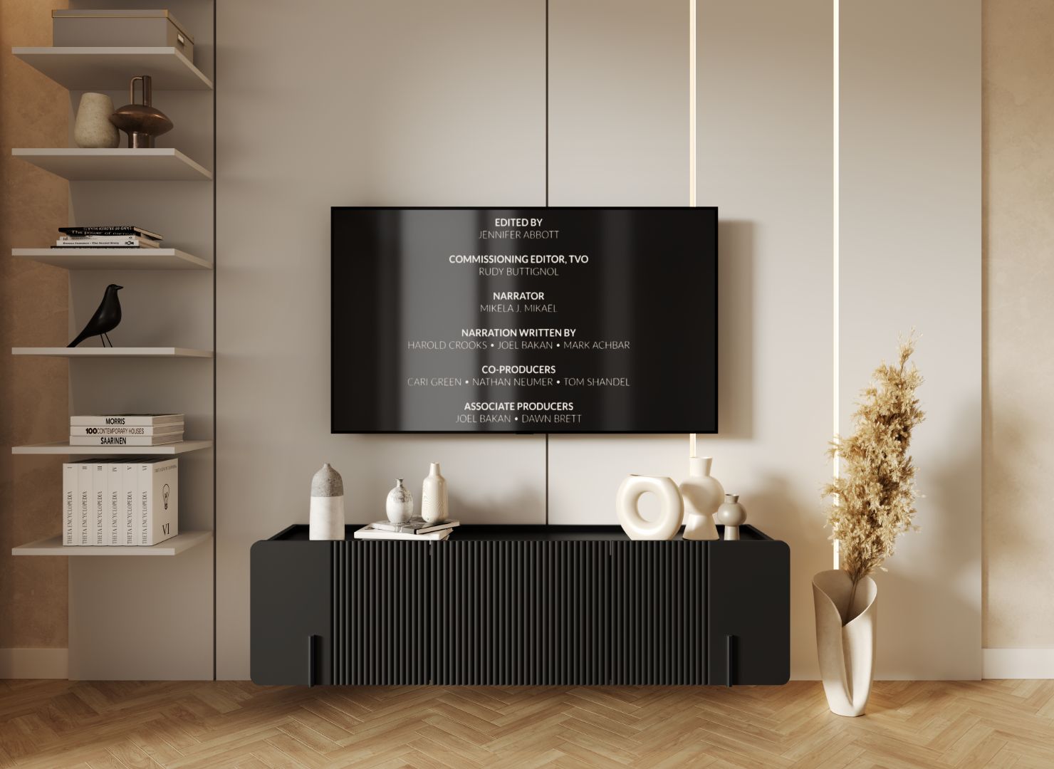 TV komoda Malmi 150cm, 2 vrata in 1 predal, material: MDF
