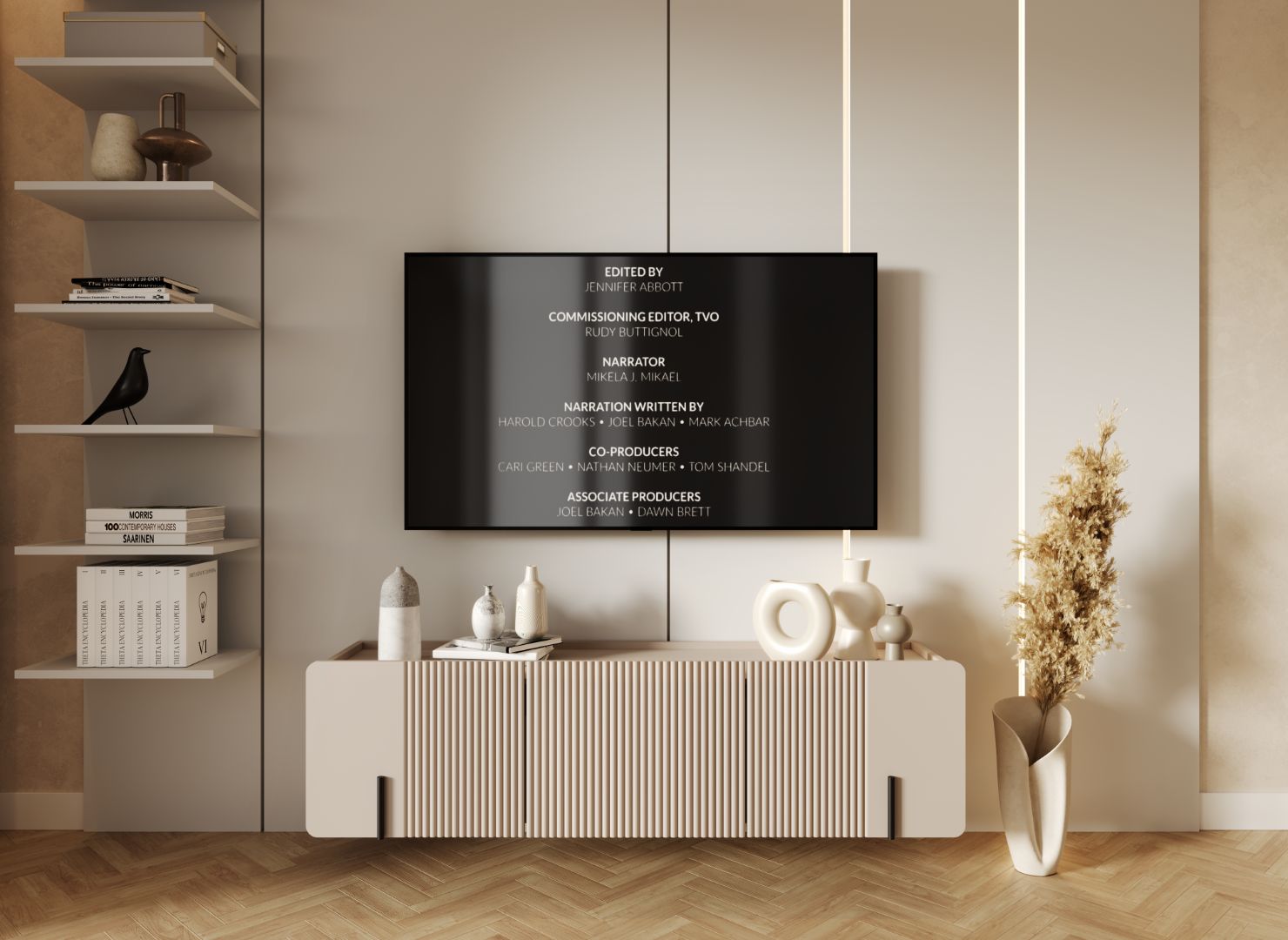 TV komoda Malmi 150cm, 2 vrata in 1 predal, material: MDF
