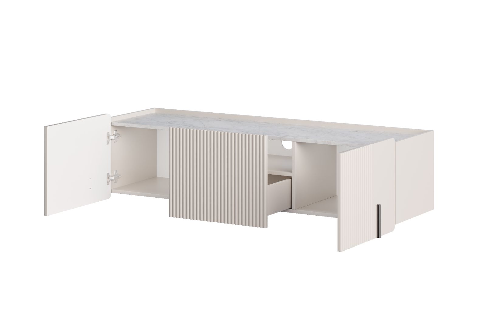 TV komoda Malmi 150cm, 2 vrata in 1 predal, material: MDF