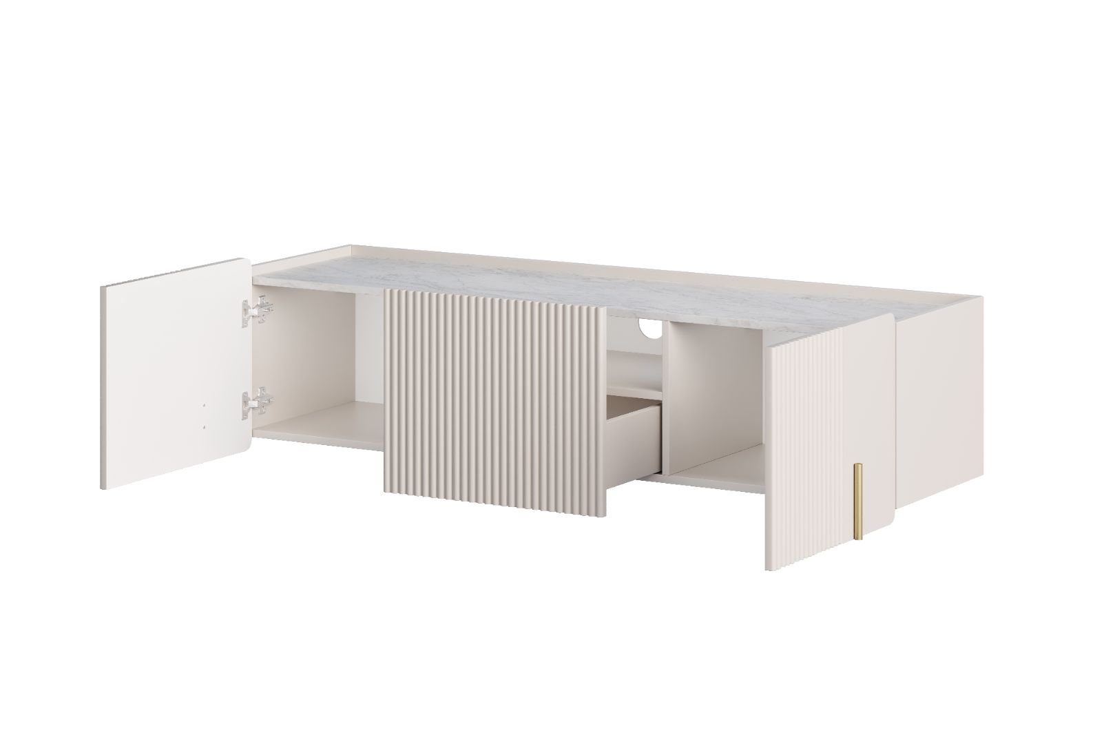 TV komoda Malmi 150cm, 2 vrata in 1 predal, material: MDF