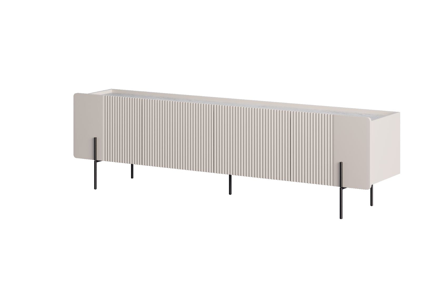 TV komoda Malmi 200cm, 2 vrata in 2 predala, material: MDF
