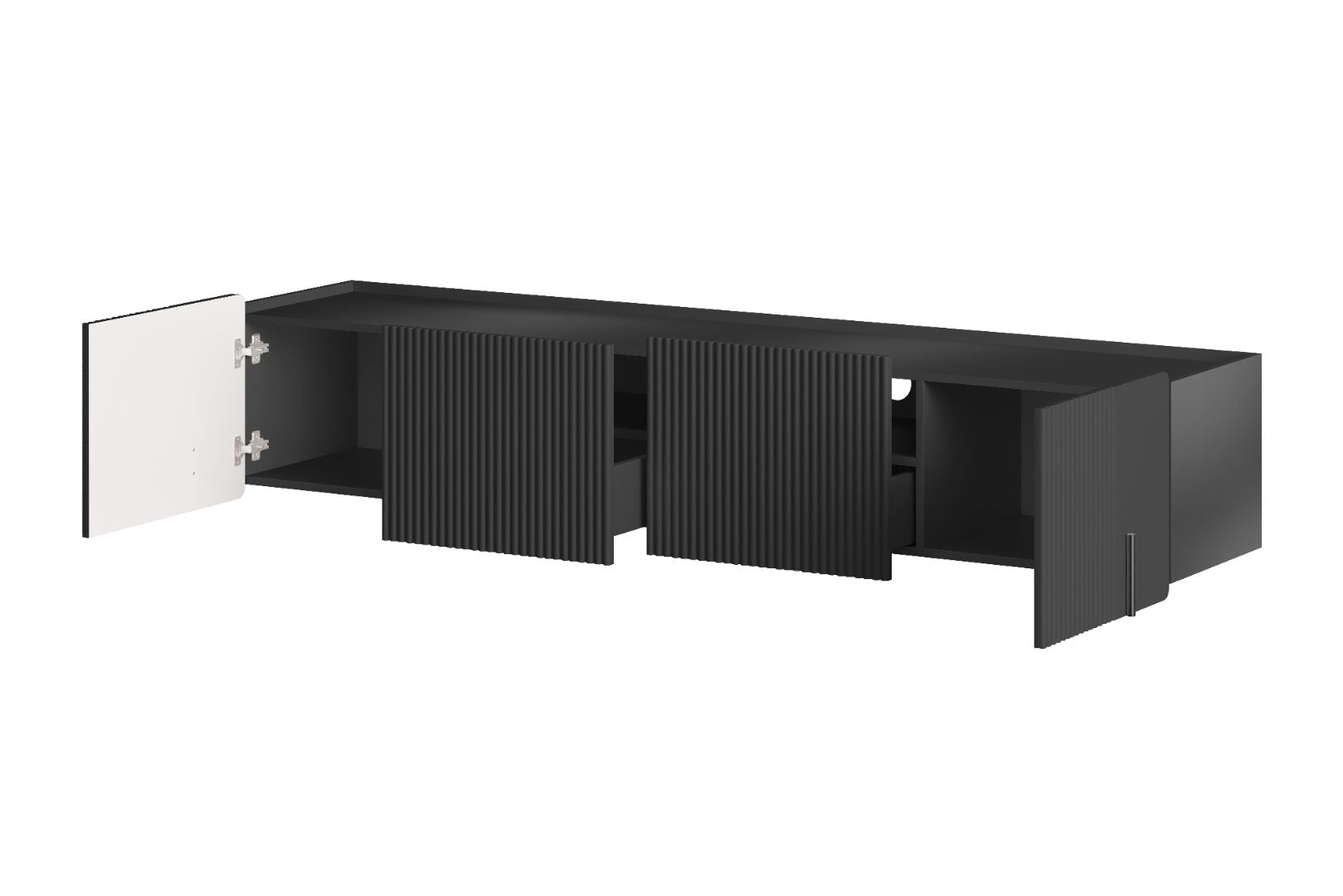 TV komoda Malmi 200cm, 2 vrata in 2 predala, material: MDF