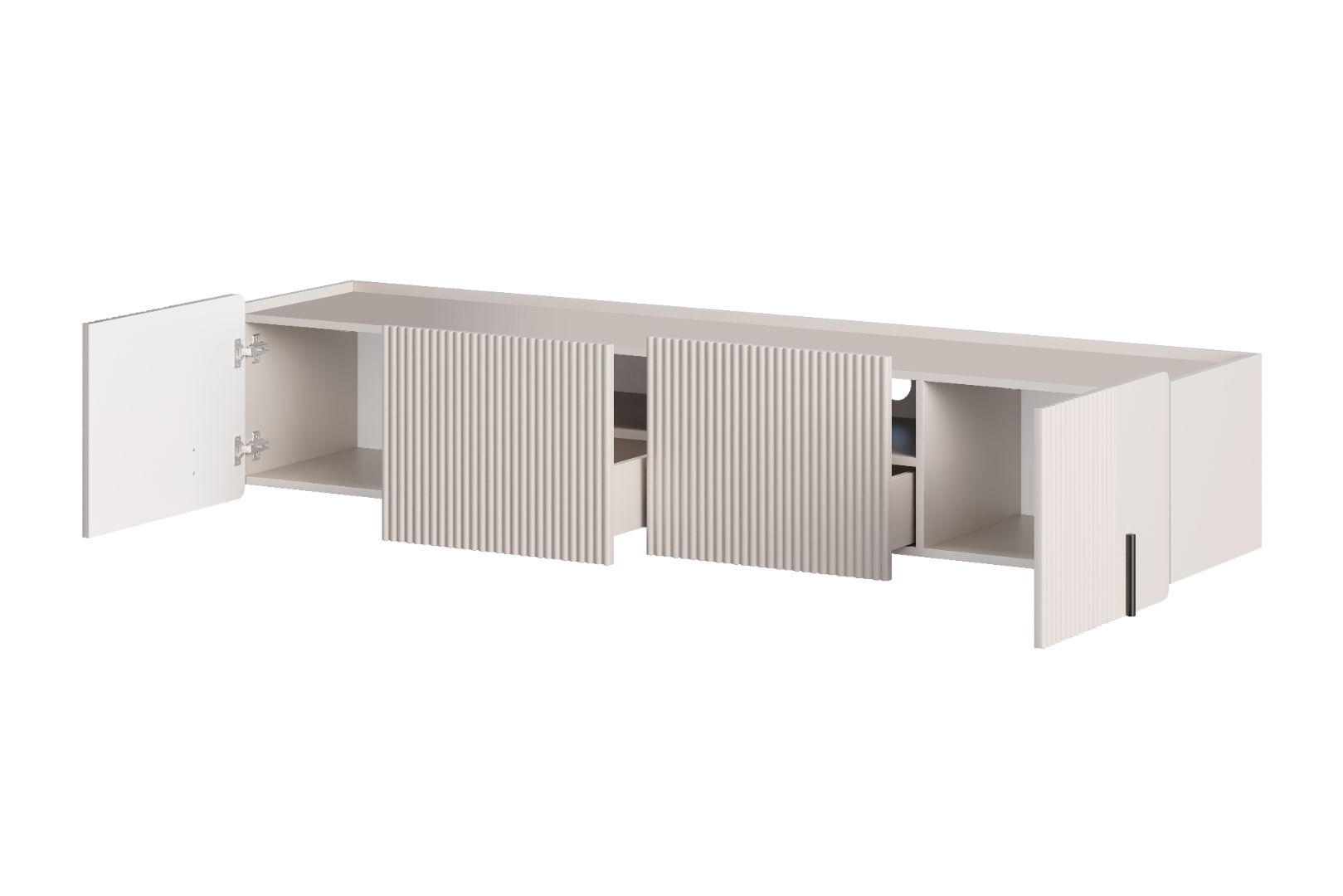 TV komoda Malmi 200cm, 2 vrata in 2 predala, material: MDF