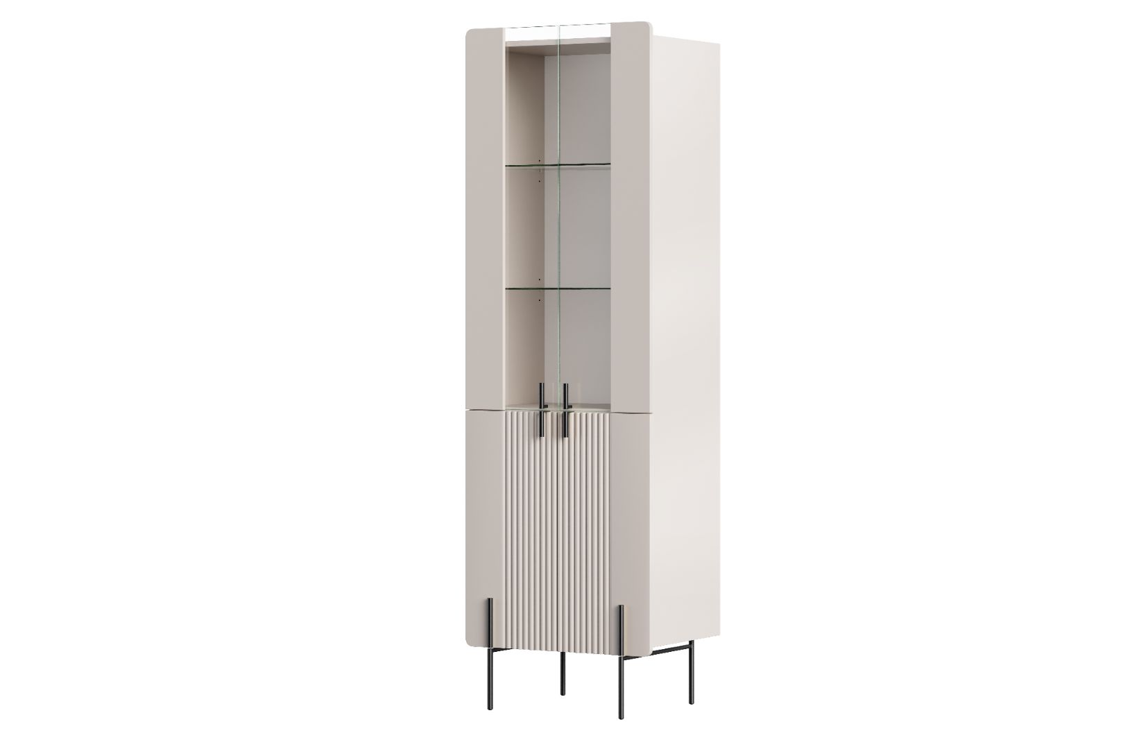 Vitrina Malmi 190cm, Material: MDF, Melaminska plošča