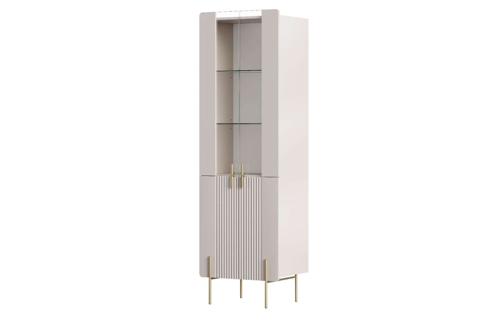 Vitrina Malmi 190cm, Material: MDF, Melaminska plošča