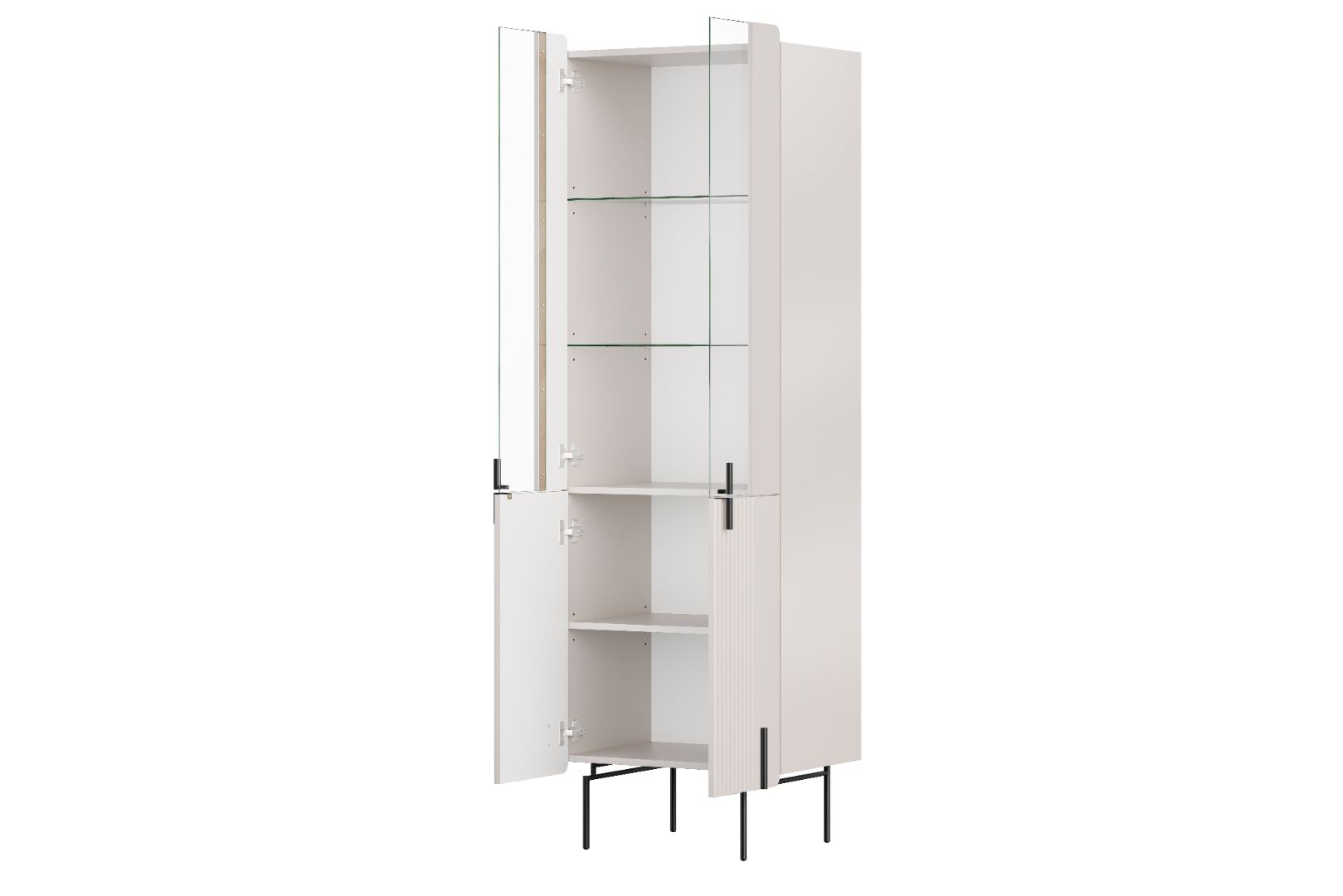Vitrina Malmi 190cm, Material: MDF, Melaminska plošča