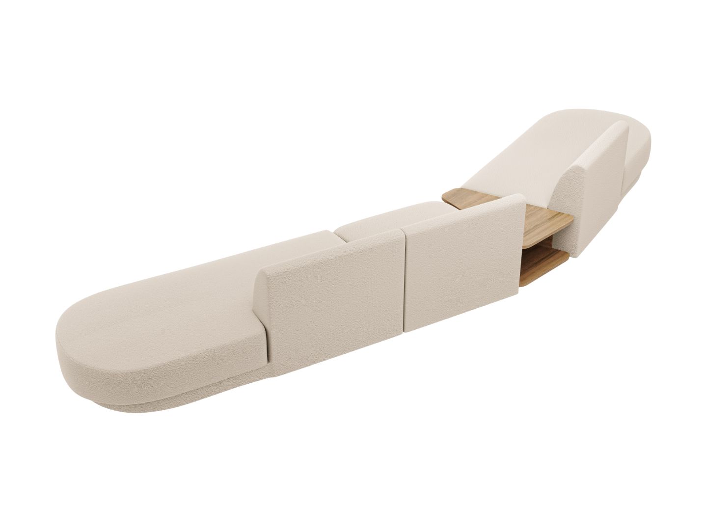 Kavč Miley 430x154cm, Material: Boucle