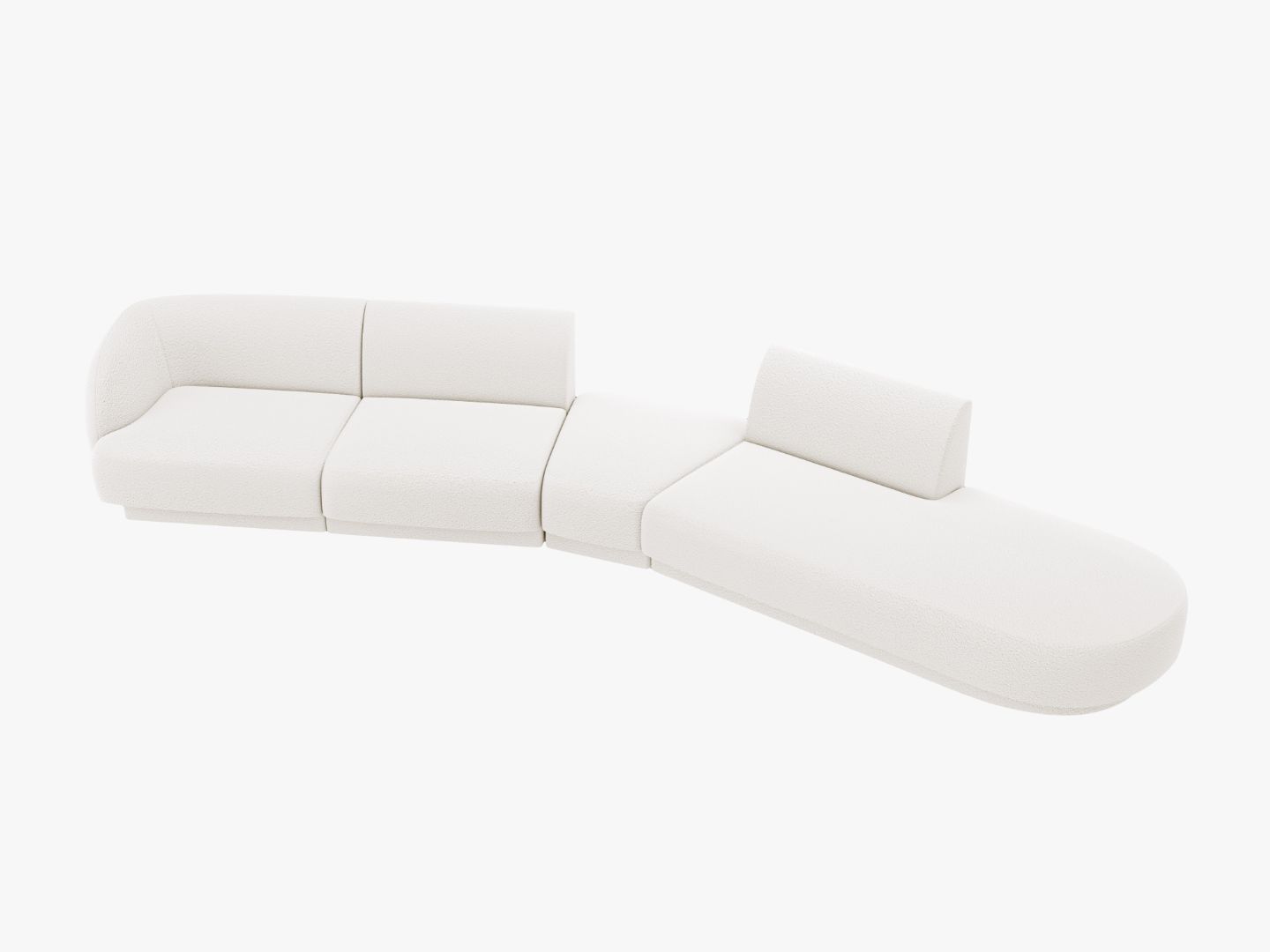 Kavč Miley 372x160cm, Material: Žamet