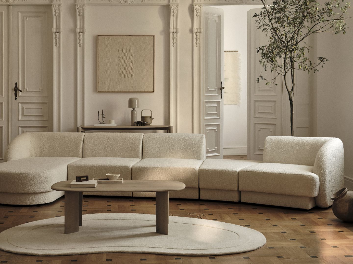 Kavč Miley 372x160cm, Material: Žamet