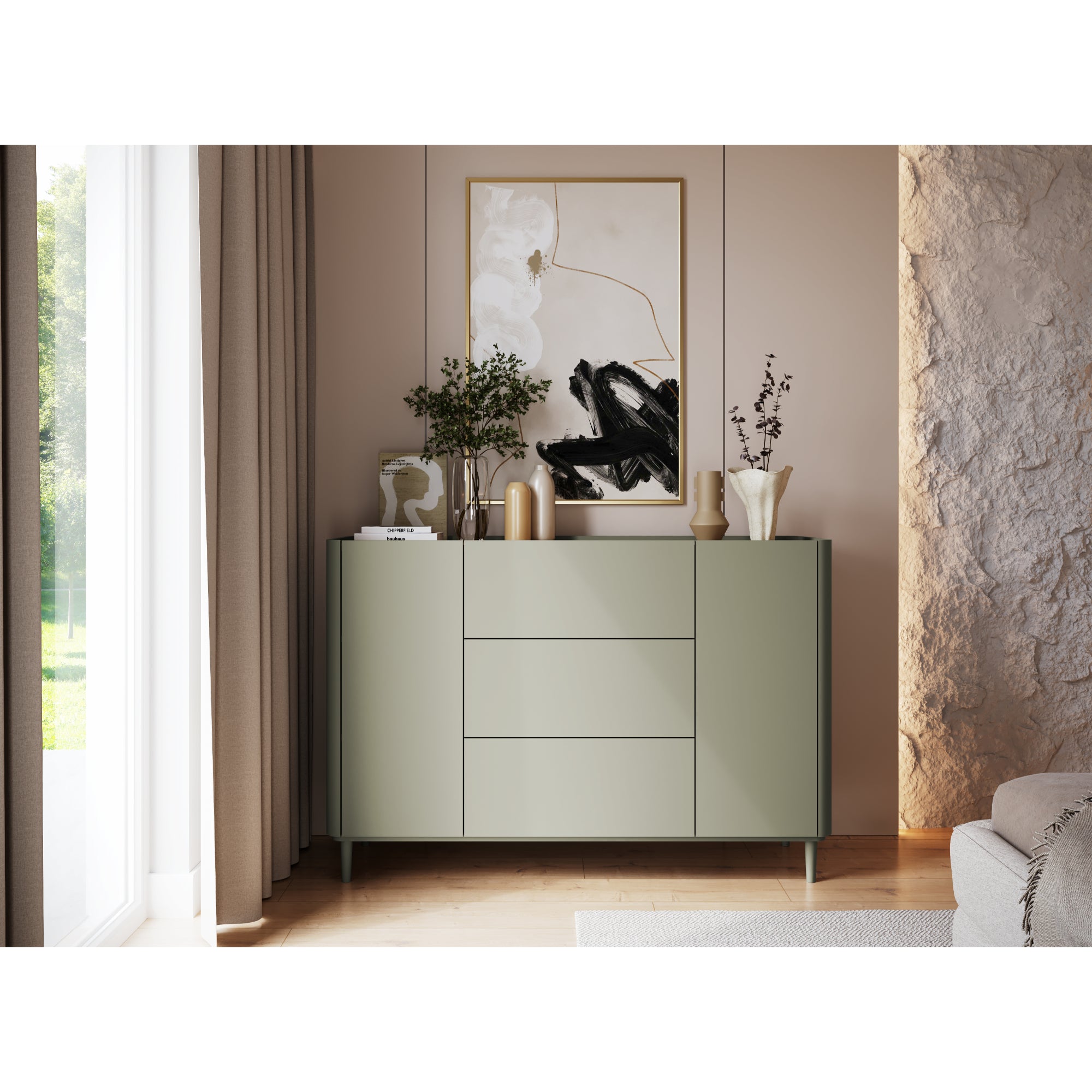 Komoda Elivo 150cm, Material: MDF, melaminska plošča