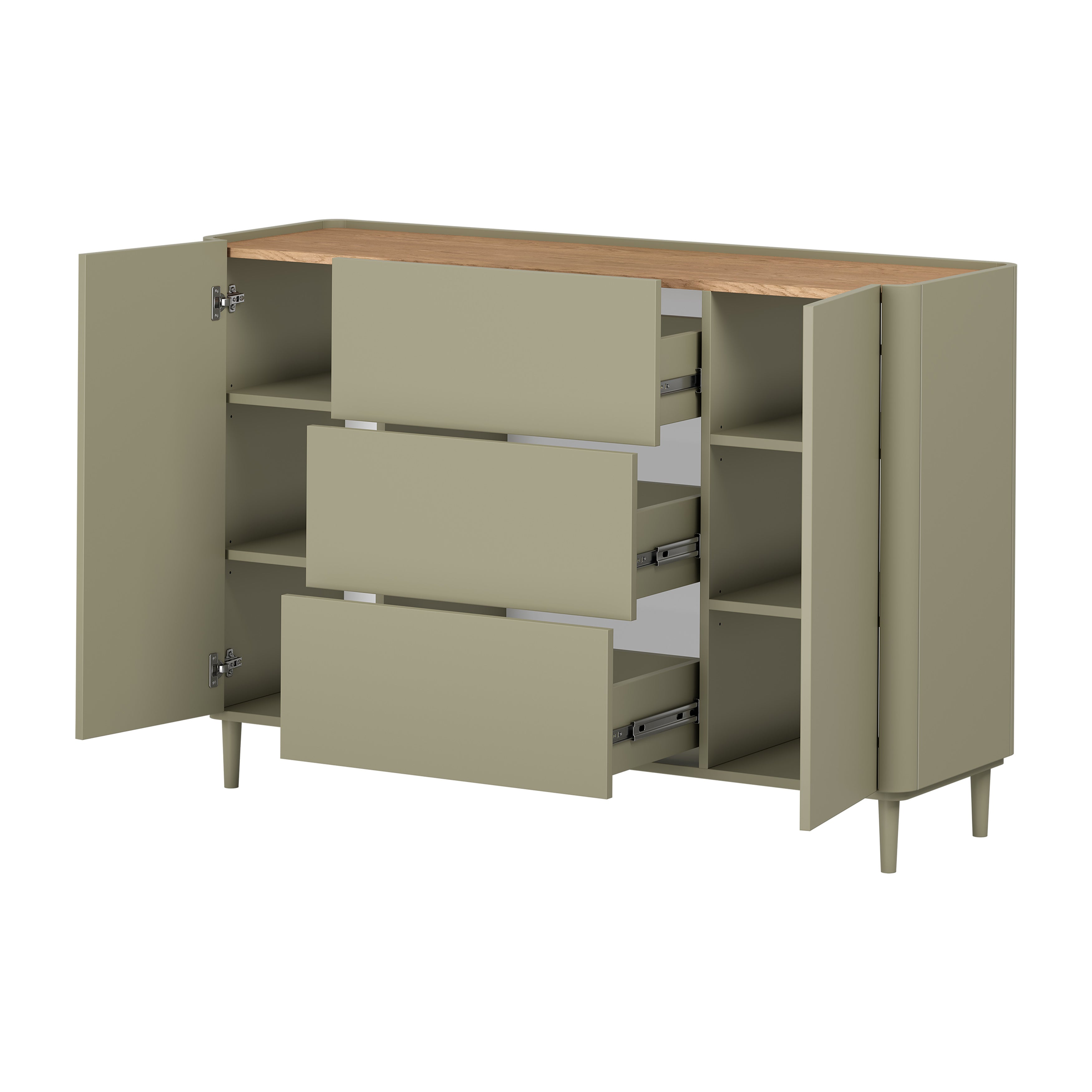 Komoda Elivo 150cm, Material: MDF, melaminska plošča