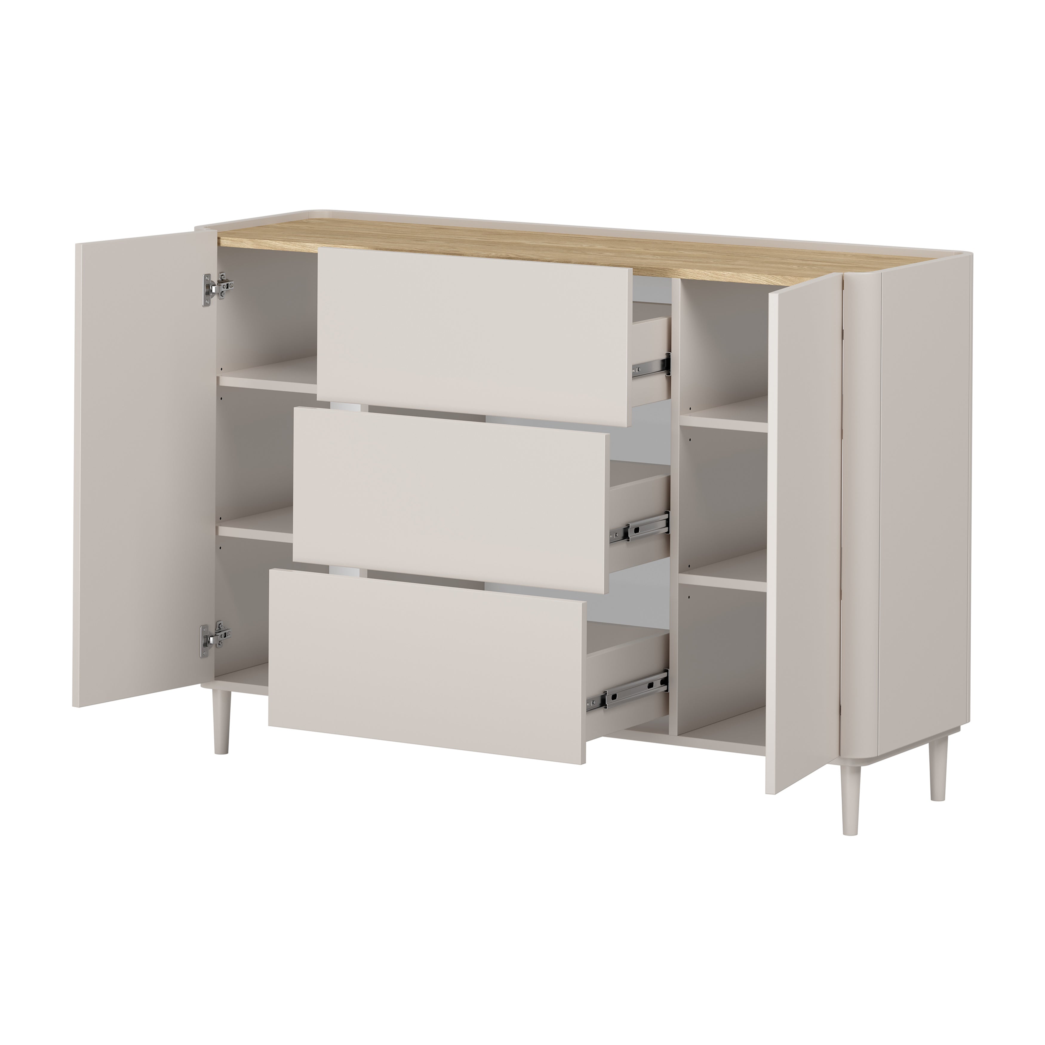 Komoda Elivo 150cm, Material: MDF, melaminska plošča
