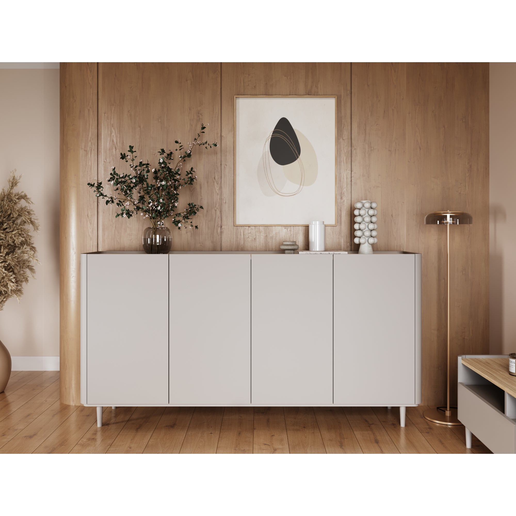 Komoda Elivo 200cm, Material: MDF, melaminska plošča