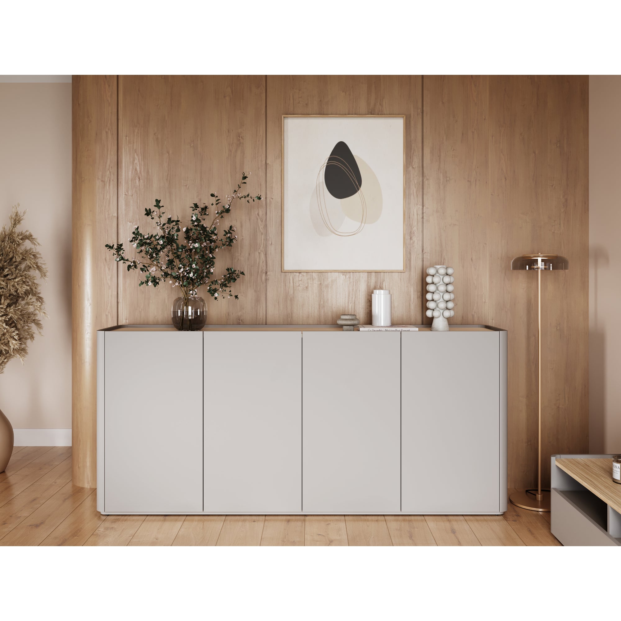 Komoda Elivo 200cm, Material: MDF, melaminska plošča