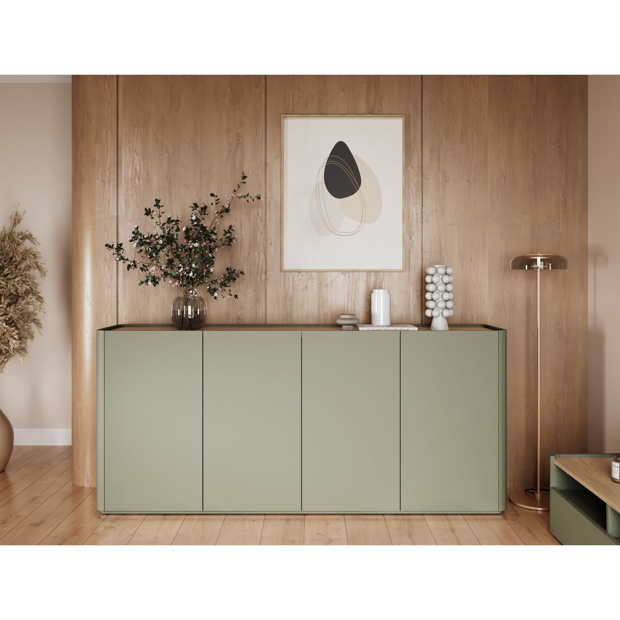 Komoda Elivo 200cm, Material: MDF, melaminska plošča