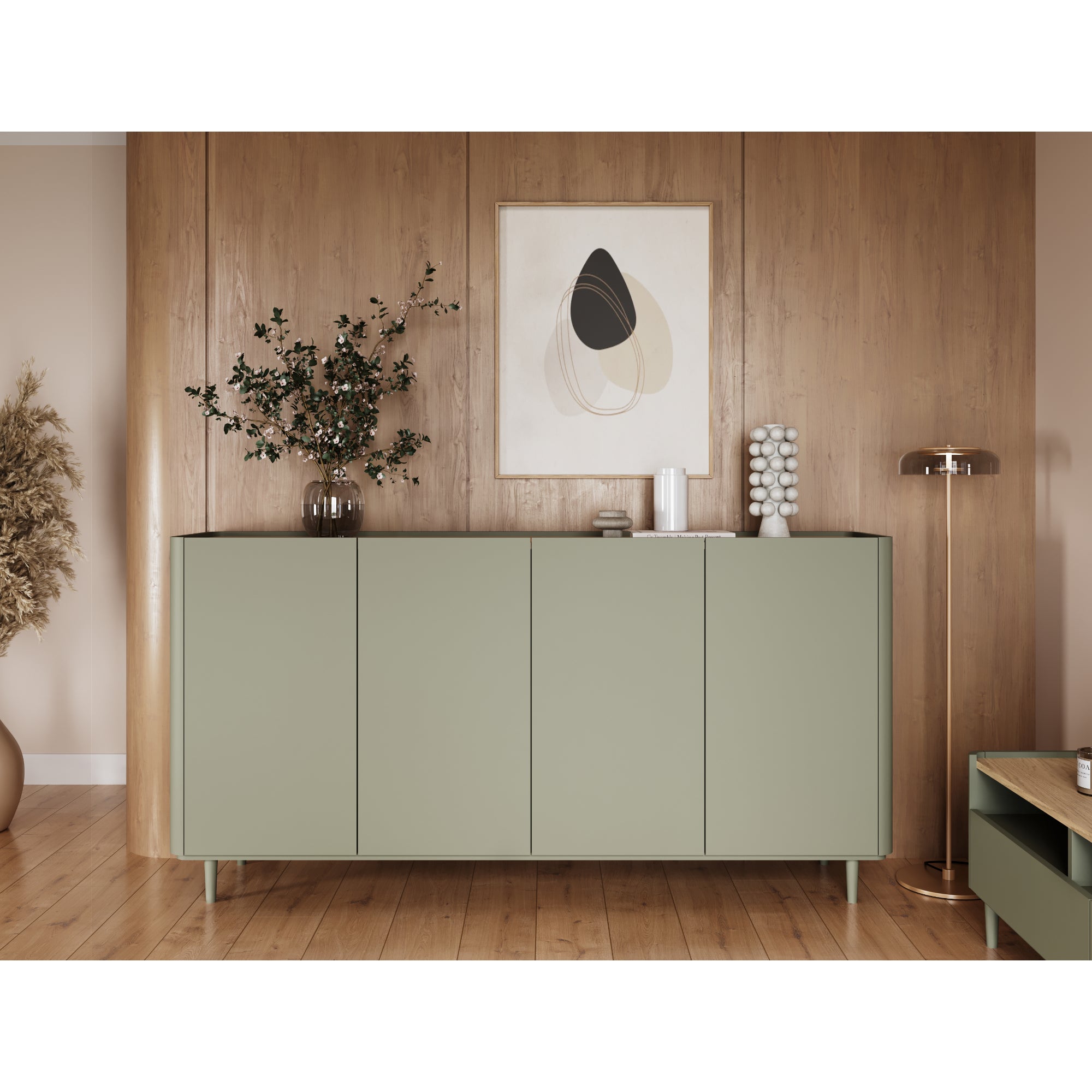 Komoda Elivo 200cm, Material: MDF, melaminska plošča