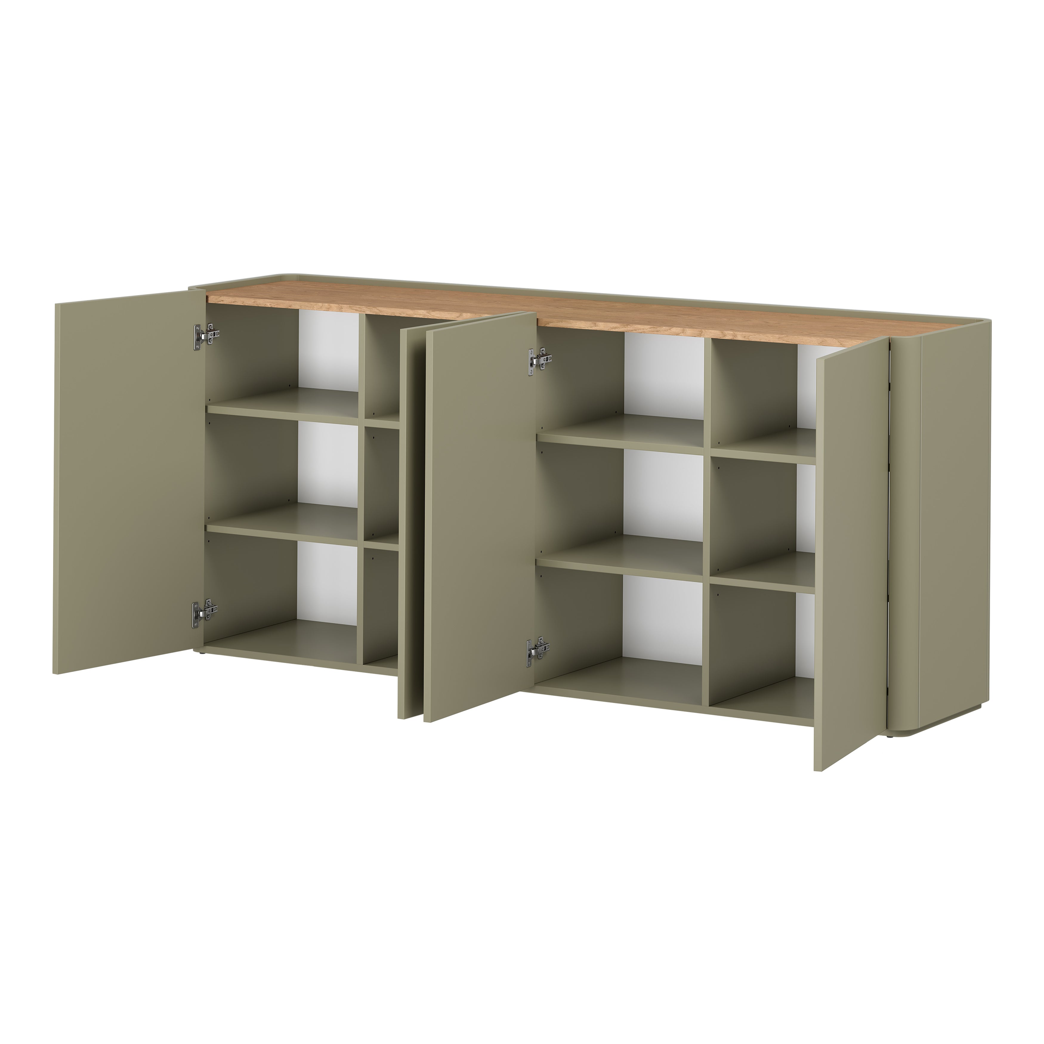 Komoda Elivo 200cm, Material: MDF, melaminska plošča