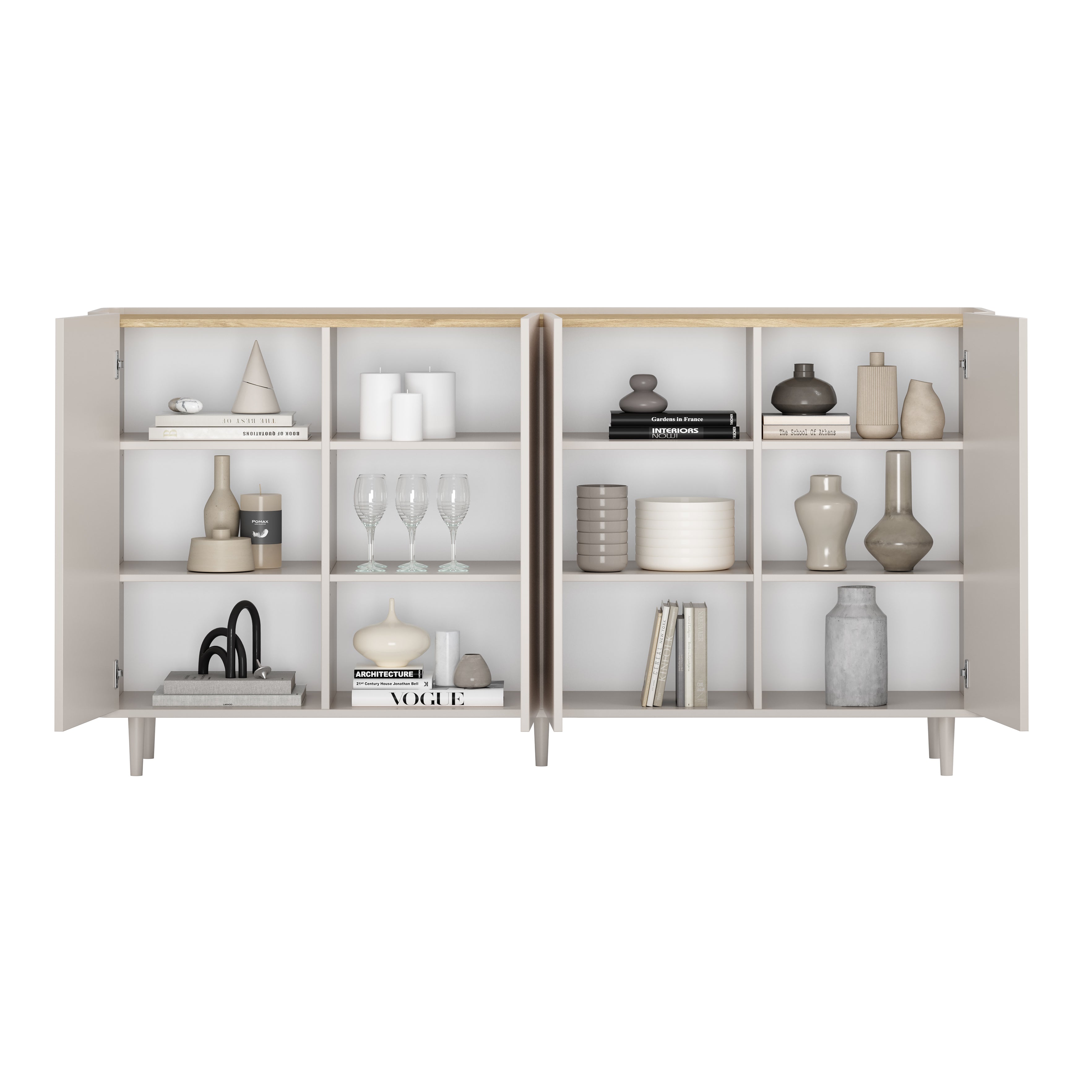 Komoda Elivo 200cm, Material: MDF, melaminska plošča