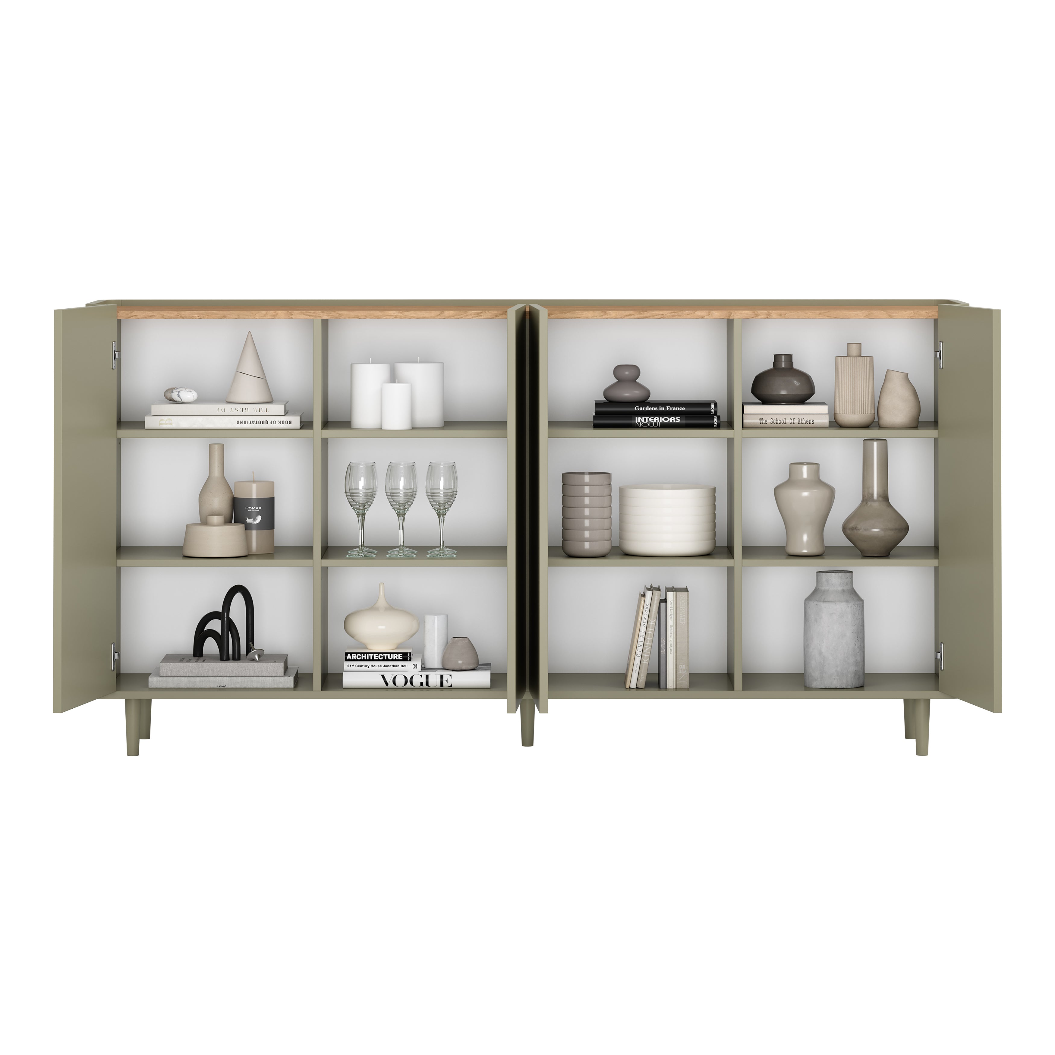 Komoda Elivo 200cm, Material: MDF, melaminska plošča