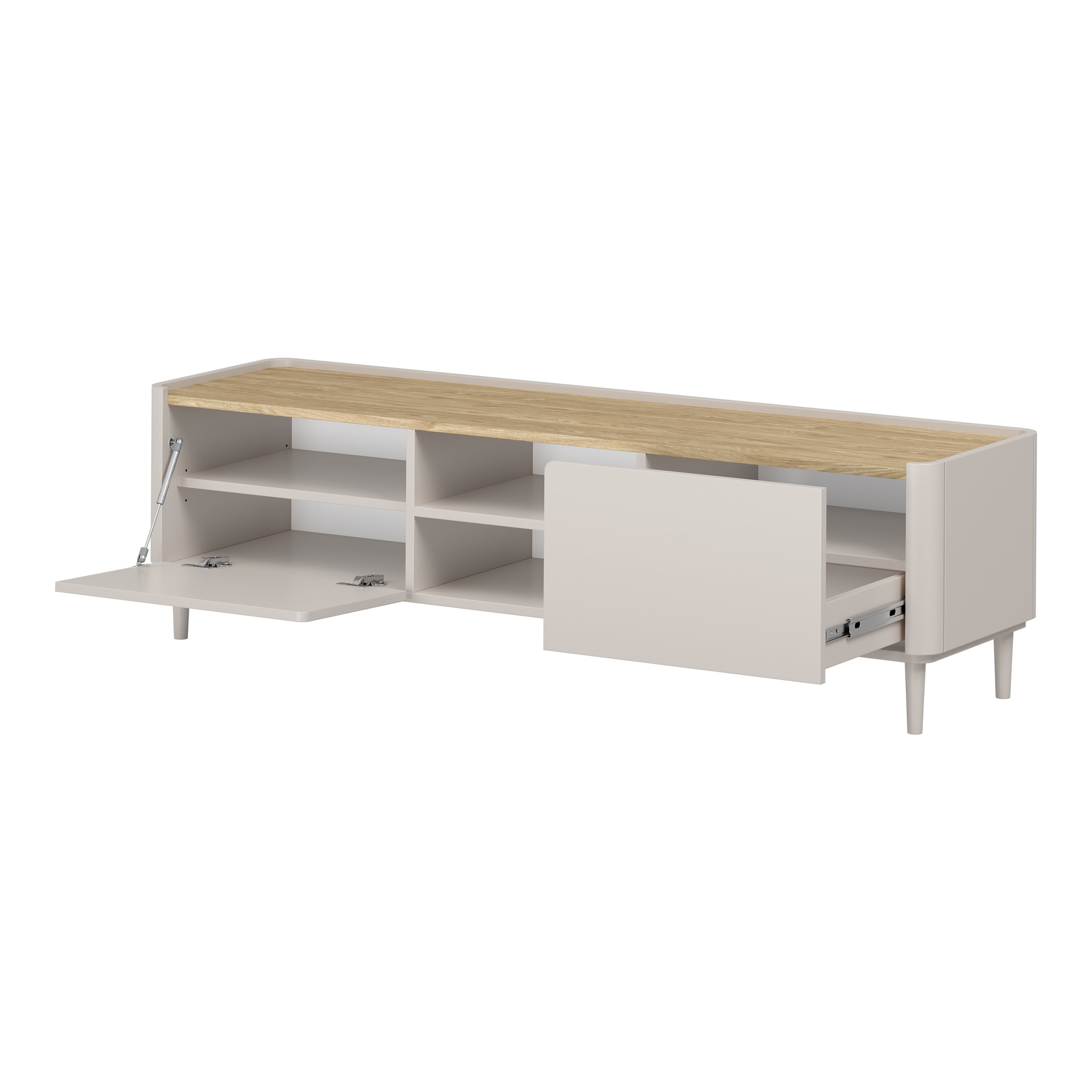 TV komoda Elivo 170cm, material: MDF, melaminska plošča