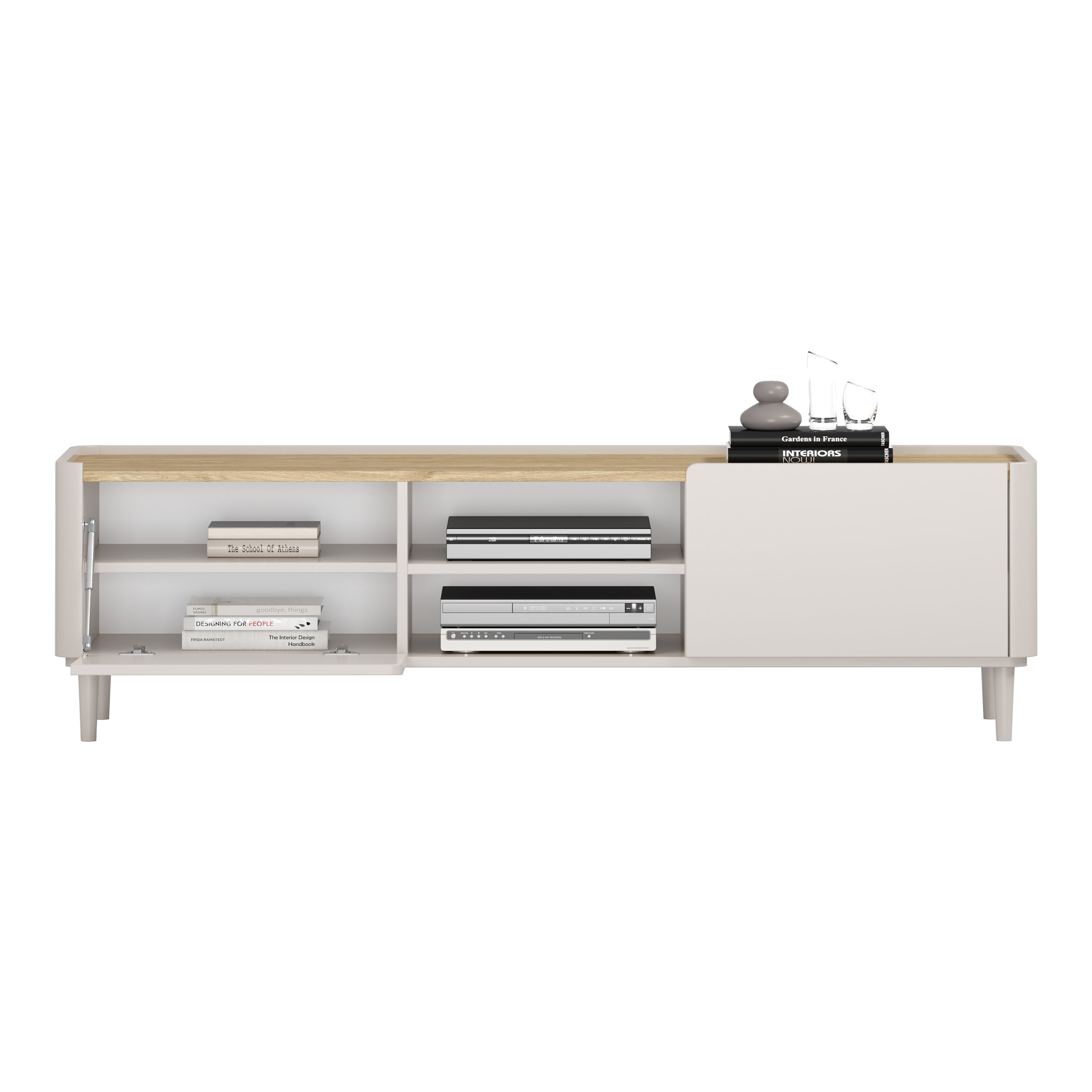 TV komoda Elivo 170cm, material: MDF, melaminska plošča