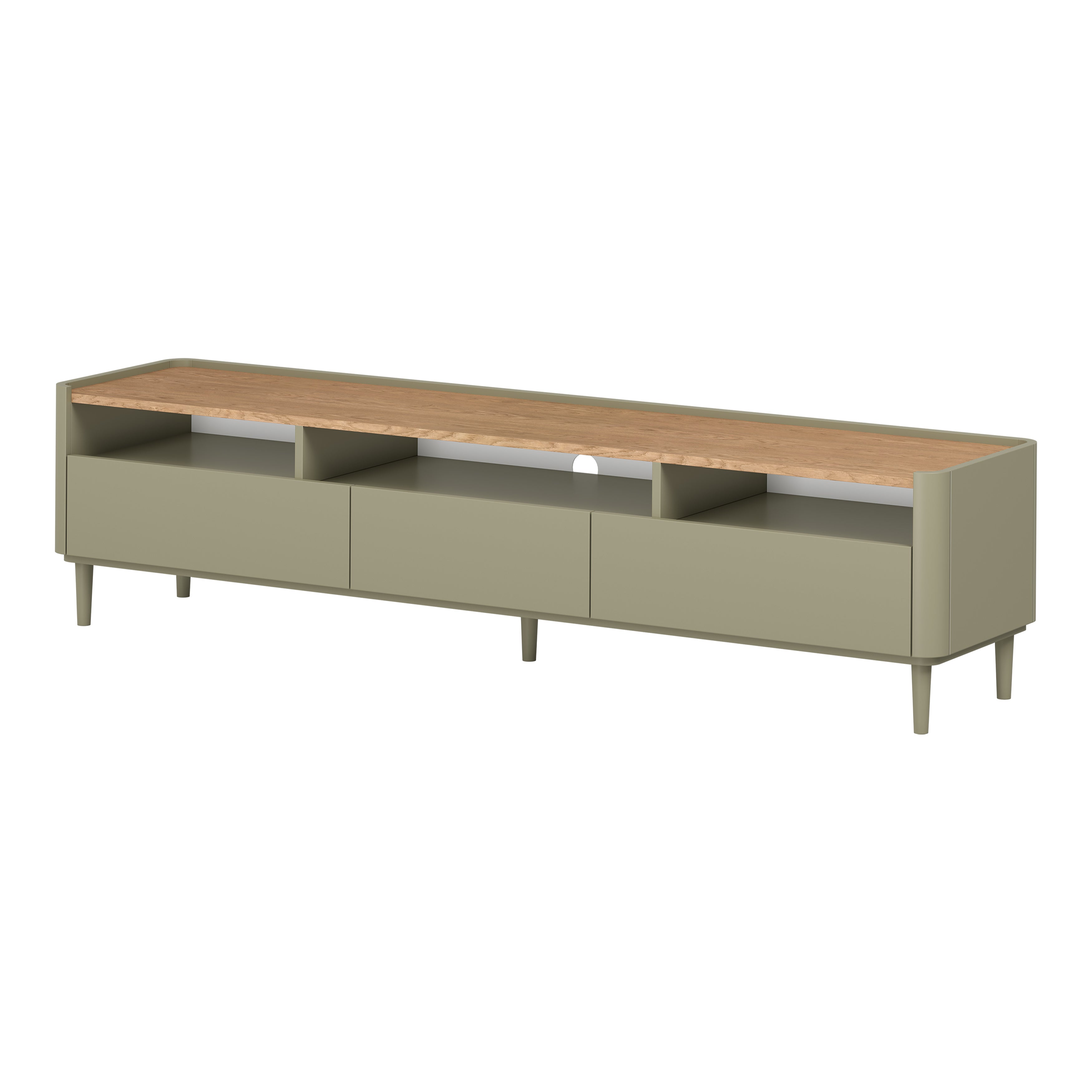TV komoda Elivo 200cm, material: MDF, melaminska plošča