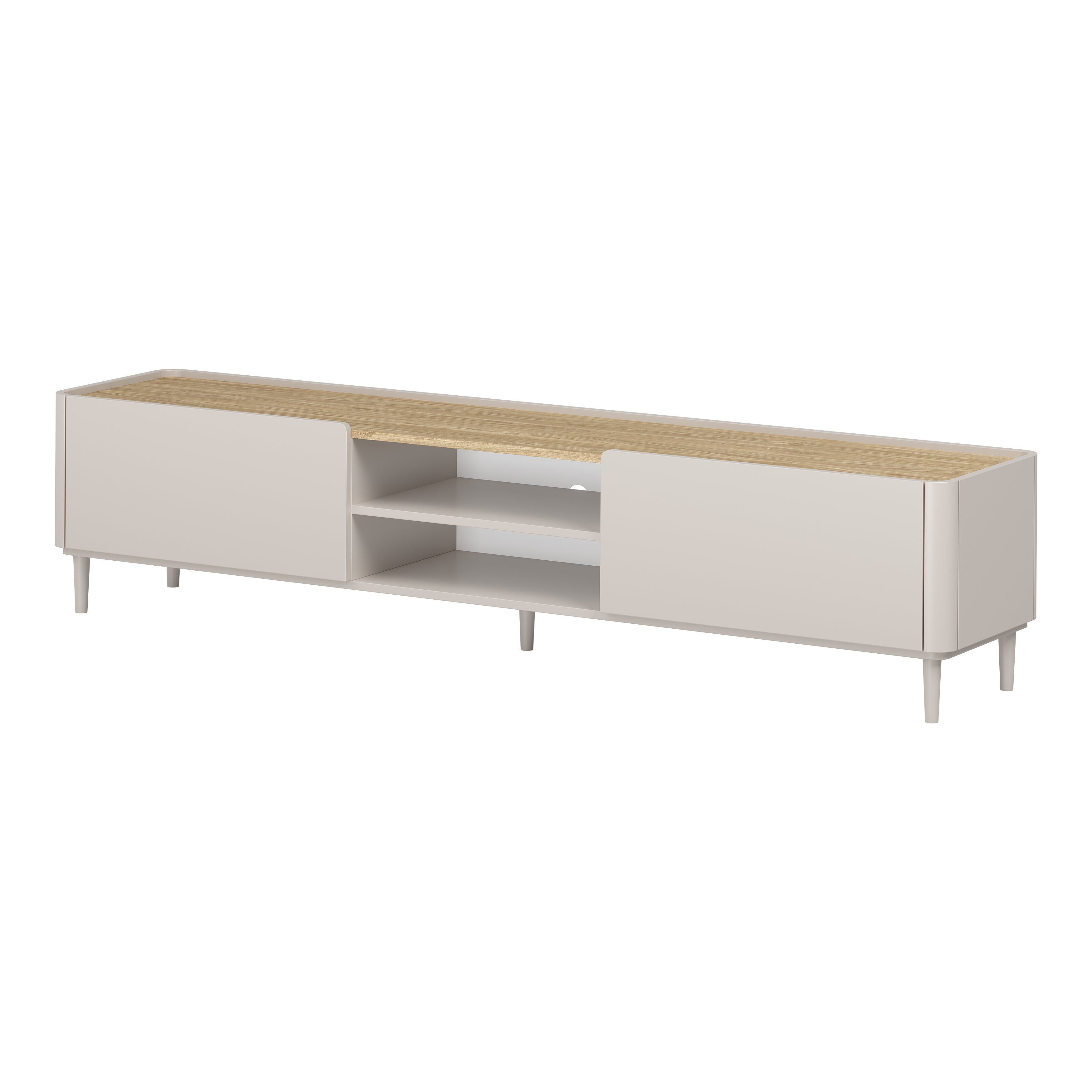 TV komoda Elivo 220cm, material: MDF, melaminska plošča