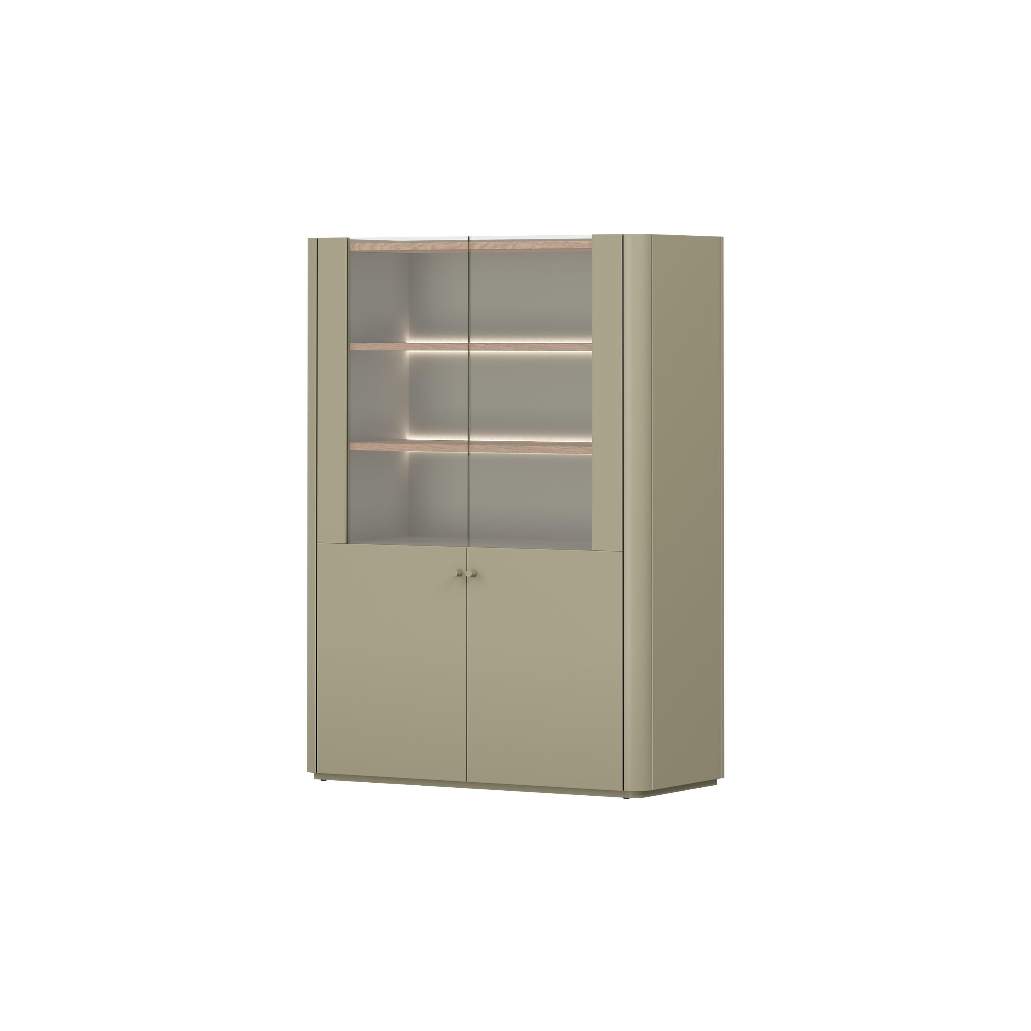 Vitrina Elivo 100cm, Material: MDF, melaminska plošča