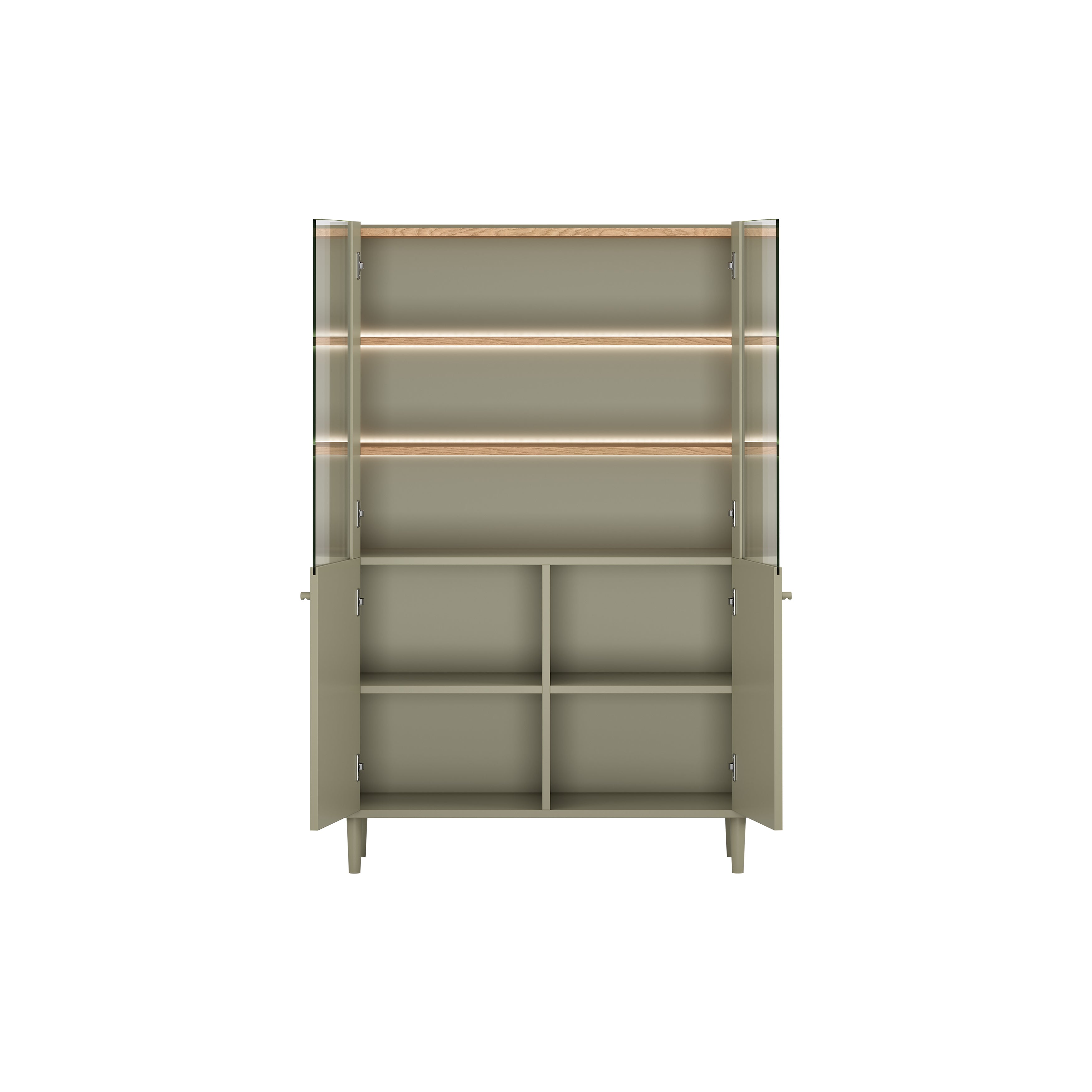 Vitrina Elivo 100cm, Material: MDF, melaminska plošča