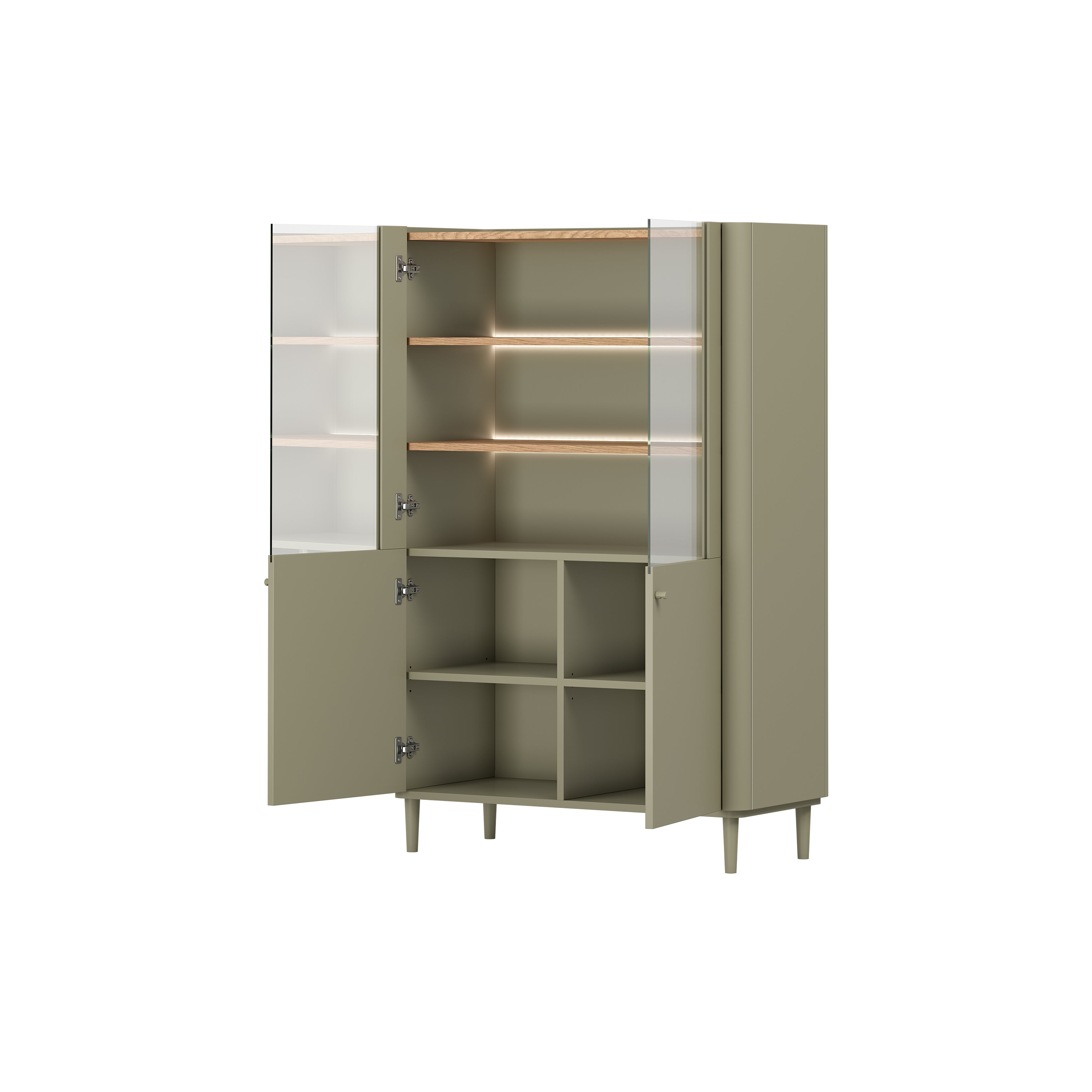 Vitrina Elivo 100cm, Material: MDF, melaminska plošča