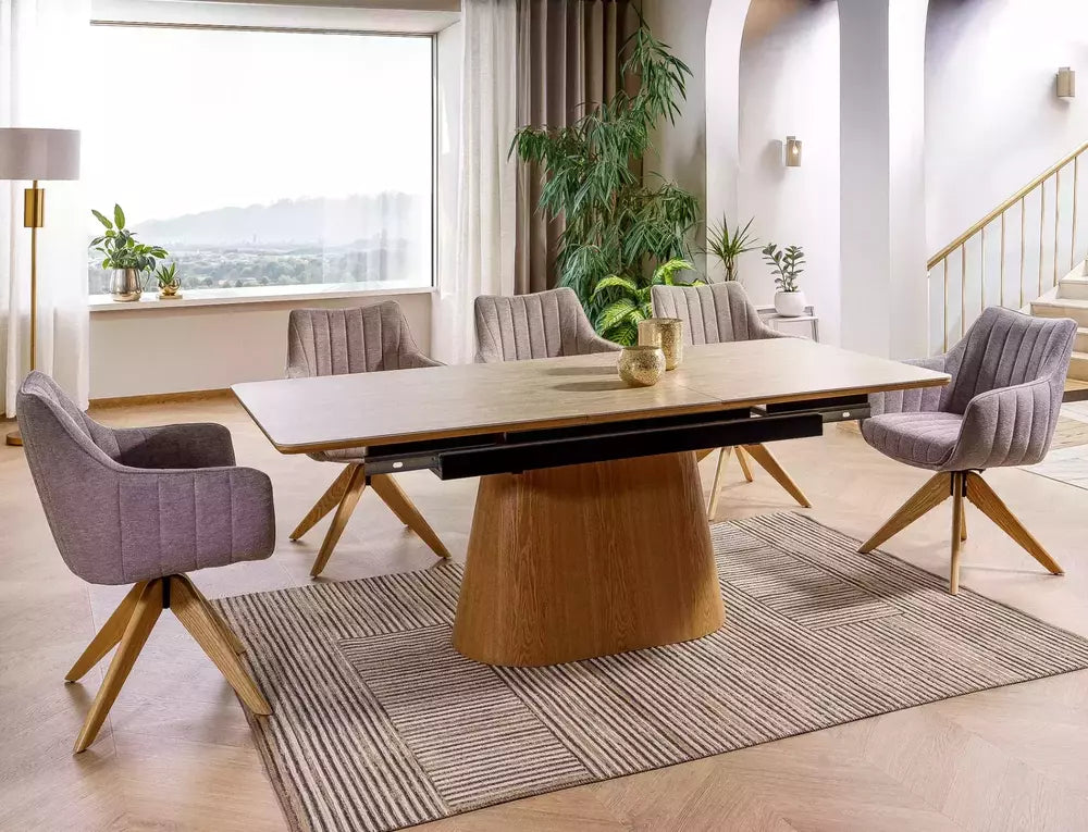 Raztegljiva jedilna miza Monaco 160/200x90 cm, material: MDF in keramika