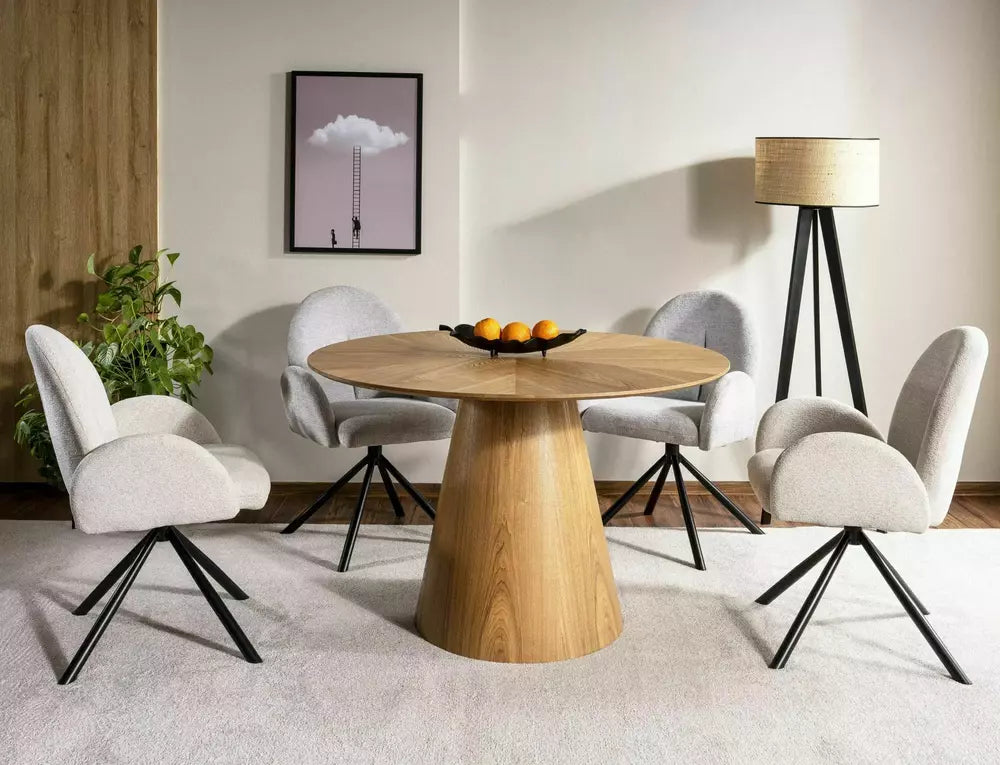 Jedilna miza Angel Ø120cm, material: MDF