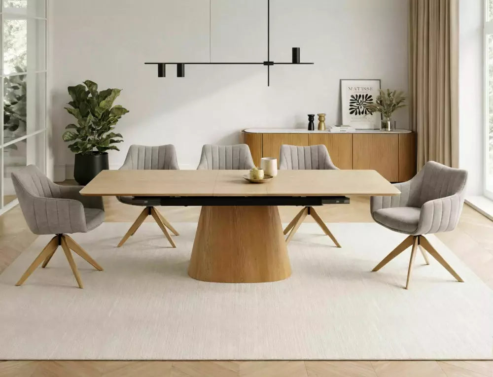 Raztegljiva jedilna miza Monaco 160/200x90 cm, material: MDF in keramika
