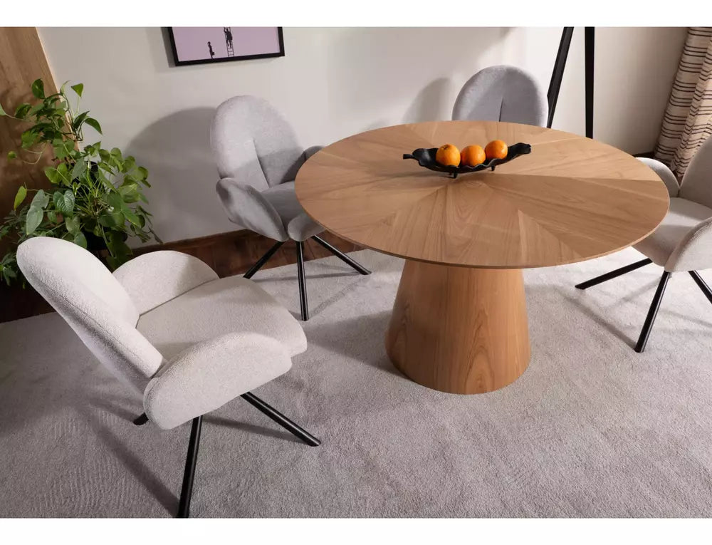 Jedilna miza Angel Ø120cm, material: MDF
