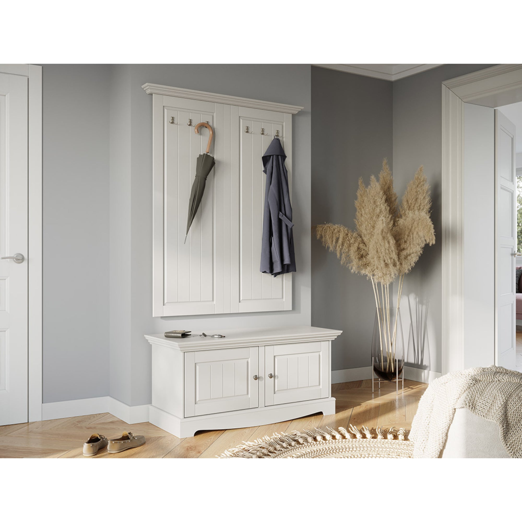 Komoda Belluno 111x44 cm, material: masivna borovina