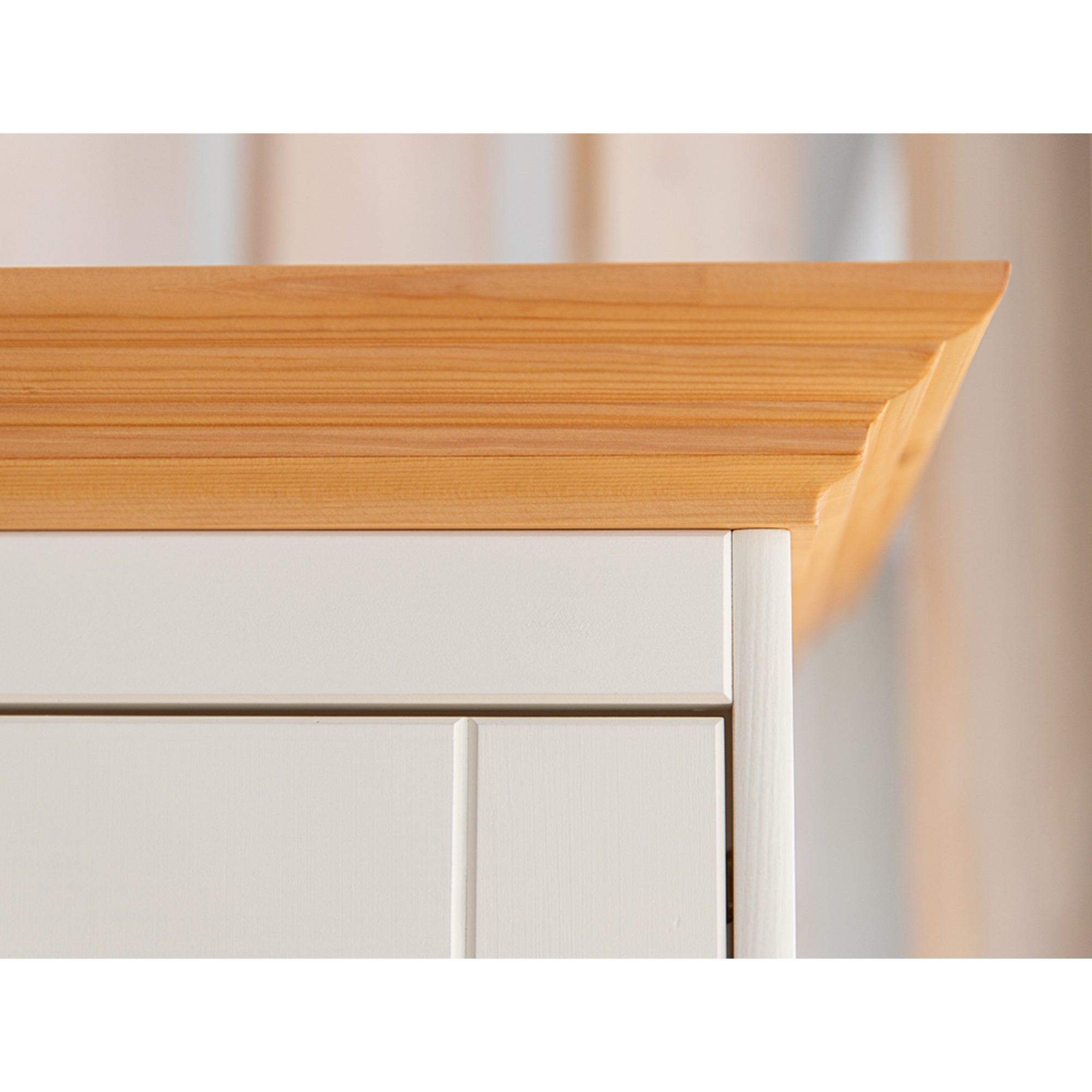 Vitrina Belluno 44x190 cm, material: masivna borovina