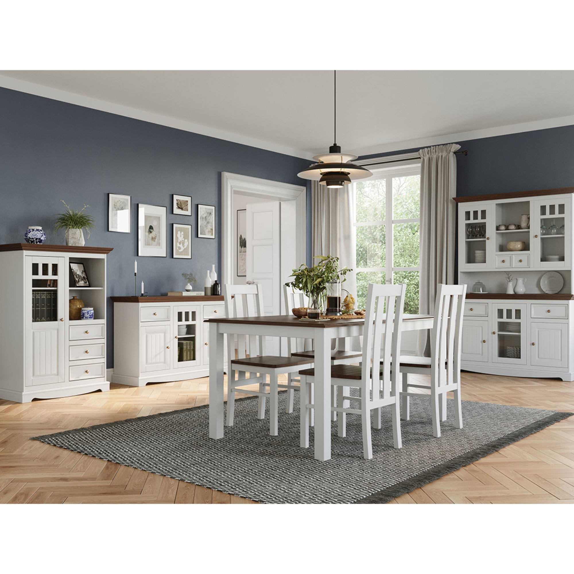 Komoda Belluno 130x44 cm, material: masivna borovina