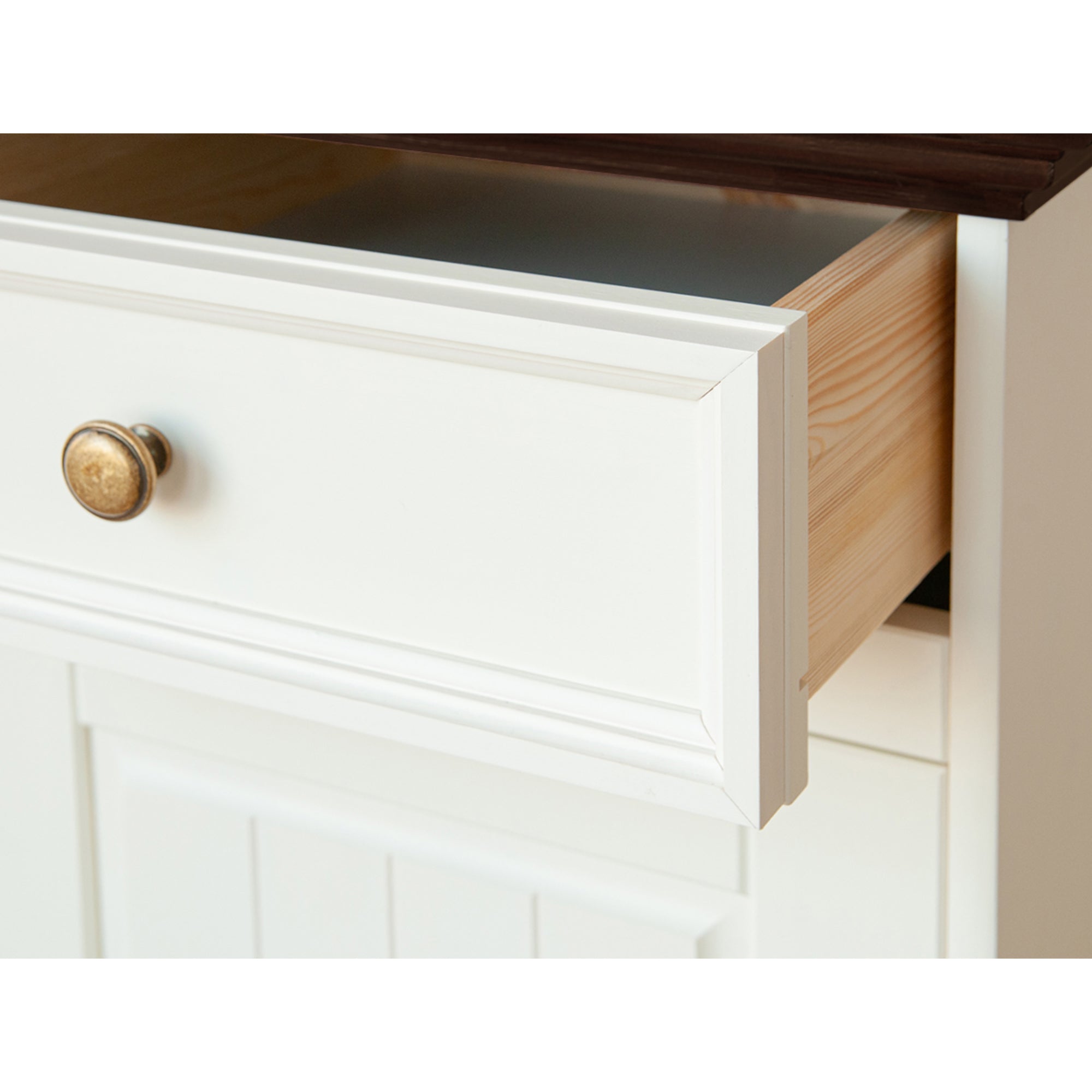 Vitrina Belluno 44x190 cm, material: masivna borovina