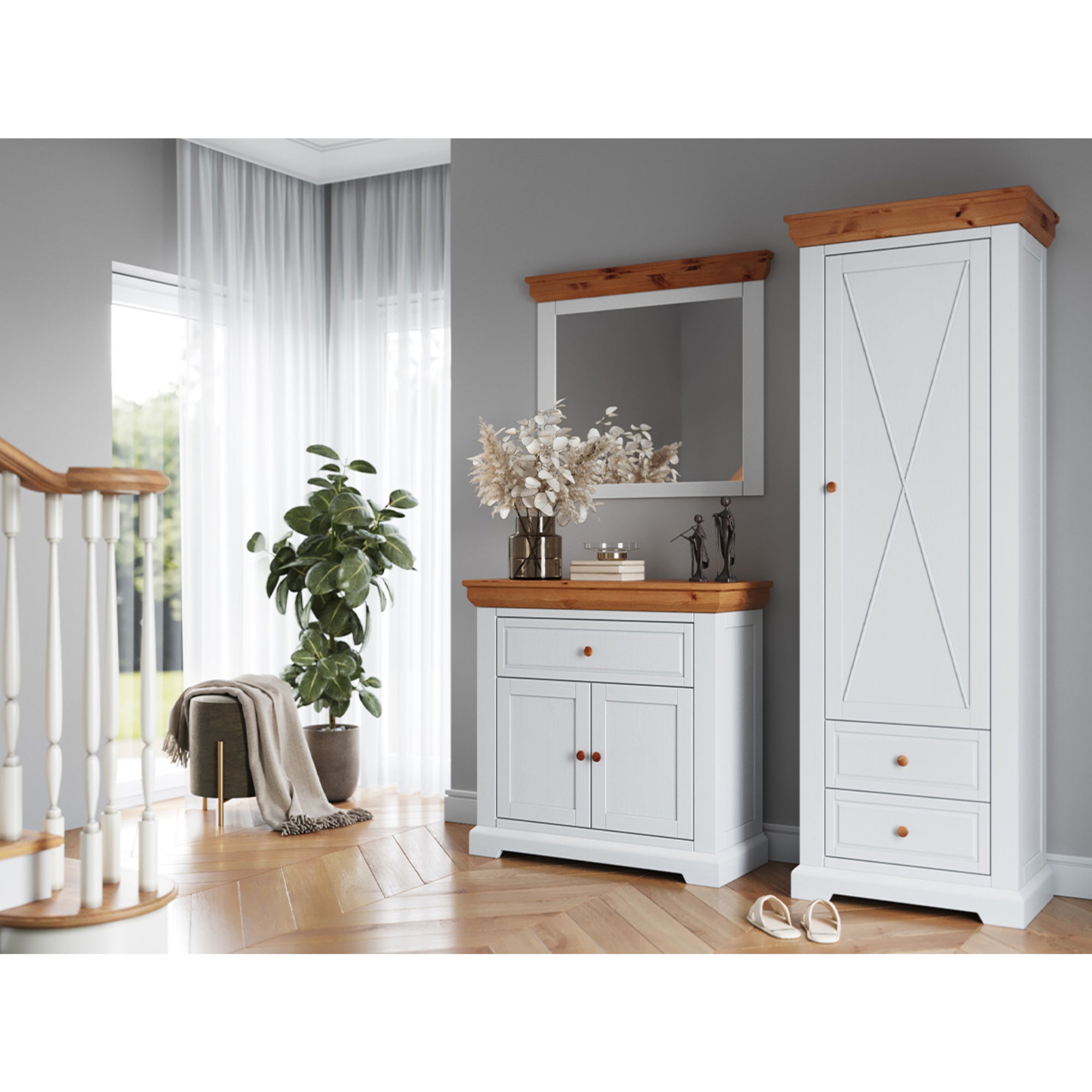Komoda Marone 95x41,2 cm, Material: Masivna borovina